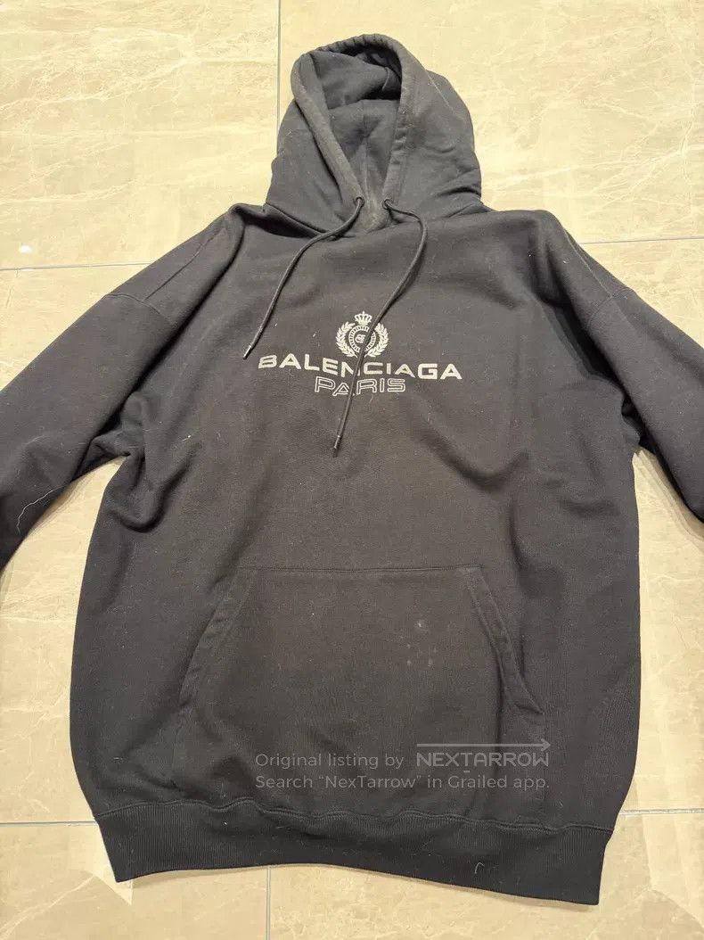 Balenciaga Balenciaga Black Hoodie Size US M / EU 48-50 / 2 - 1 Thumbnail