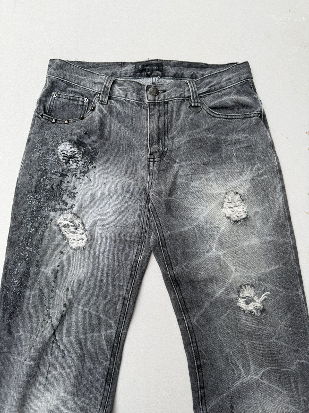 LOWBOX Lace up flare jeans Size US 30 / EU 46 - 3 Thumbnail