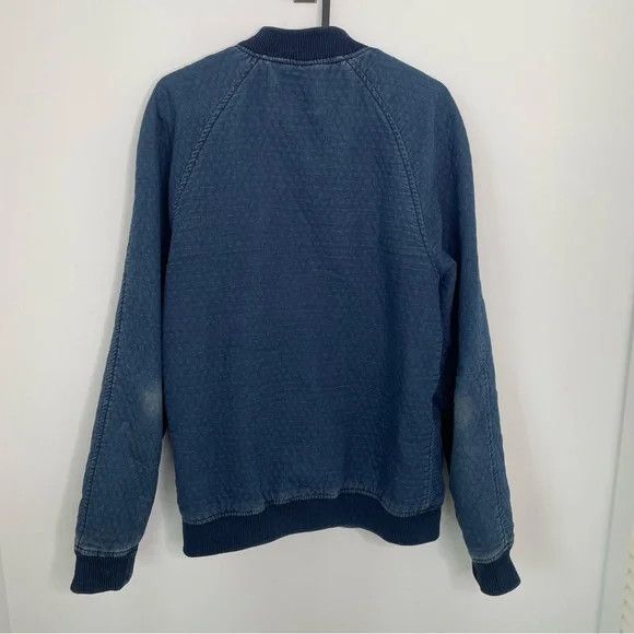 Pull & Bear Pull & Bear Men's Denim Quilt Bomber Jacket Blue S Size US S / EU 44-46 / 1 - 4 Thumbnail