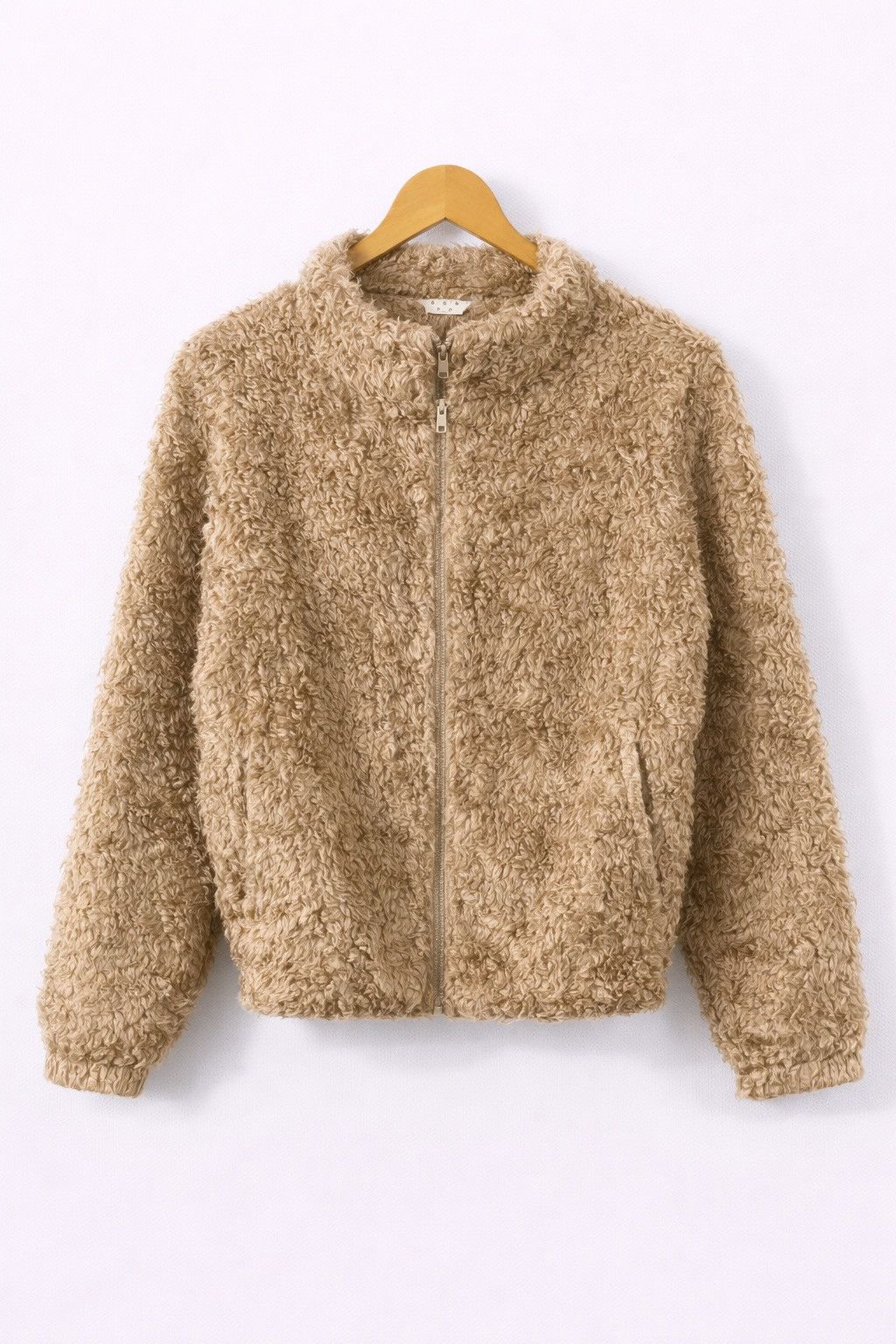 Issey Miyake Vintage Tsumori Chisato Curly Fleece Jacket Beige Japanese Size US M / EU 48-50 / 2 - 1 Thumbnail