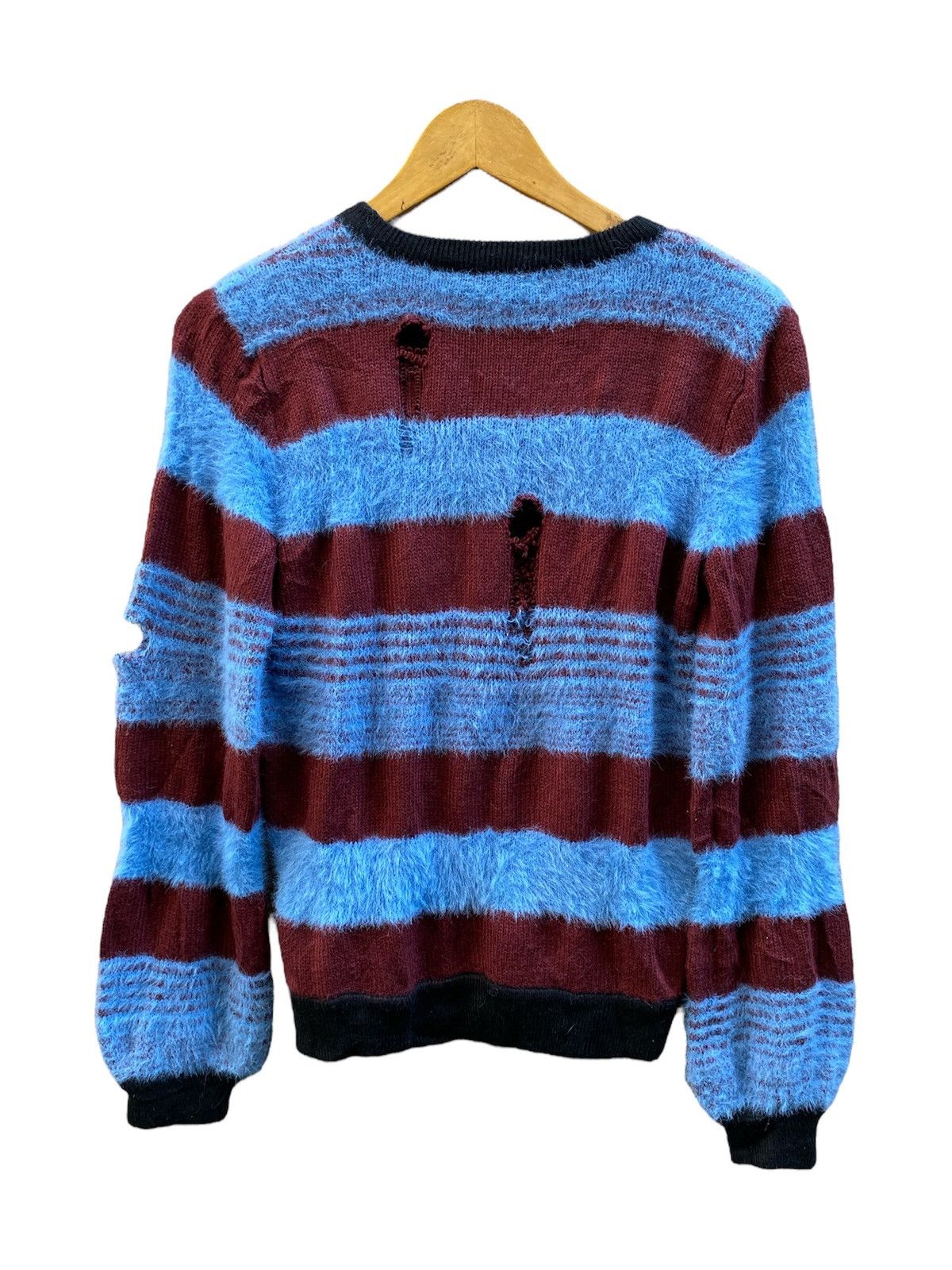 Hysteric Glamour SLY Distressed Grunge Punk Mohair Knitted Sweater Size US M / EU 48-50 / 2 - 2 Thumbnail