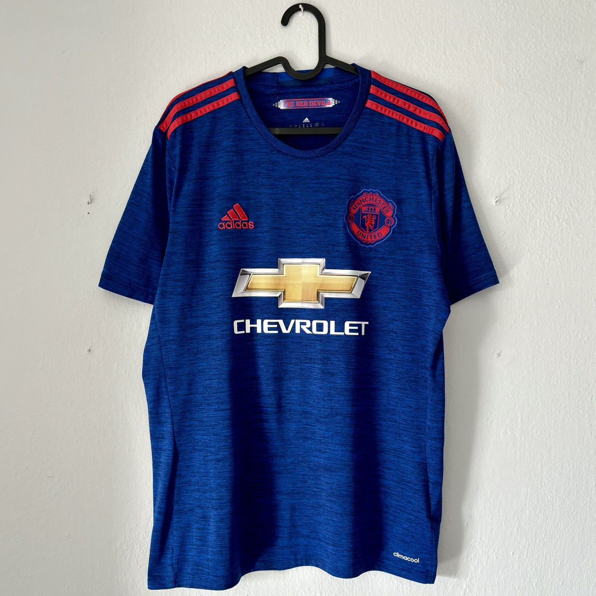 Adidas 2015 2016 Manchester United Adidas Away Third Soccer Jersey Size US M / EU 48-50 / 2 - 2 Thumbnail