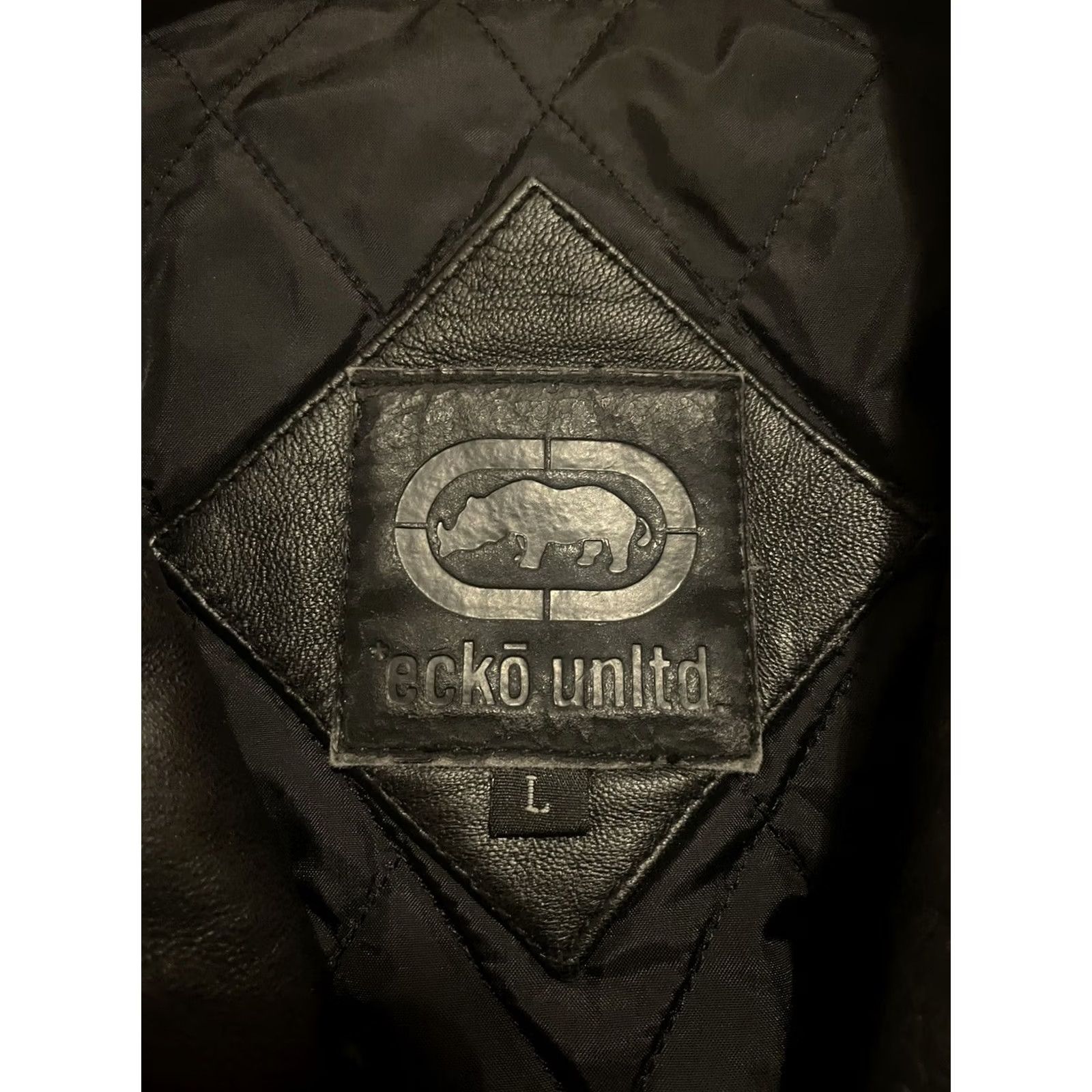 Ecko Unltd. VINTAGE Ecko Unltd Coat Leather Trench Mens Size L Black 90s Streetwear Insulated Lined Short Tear Grade Size US L / EU 52-54 / 3 - 3 Thumbnail
