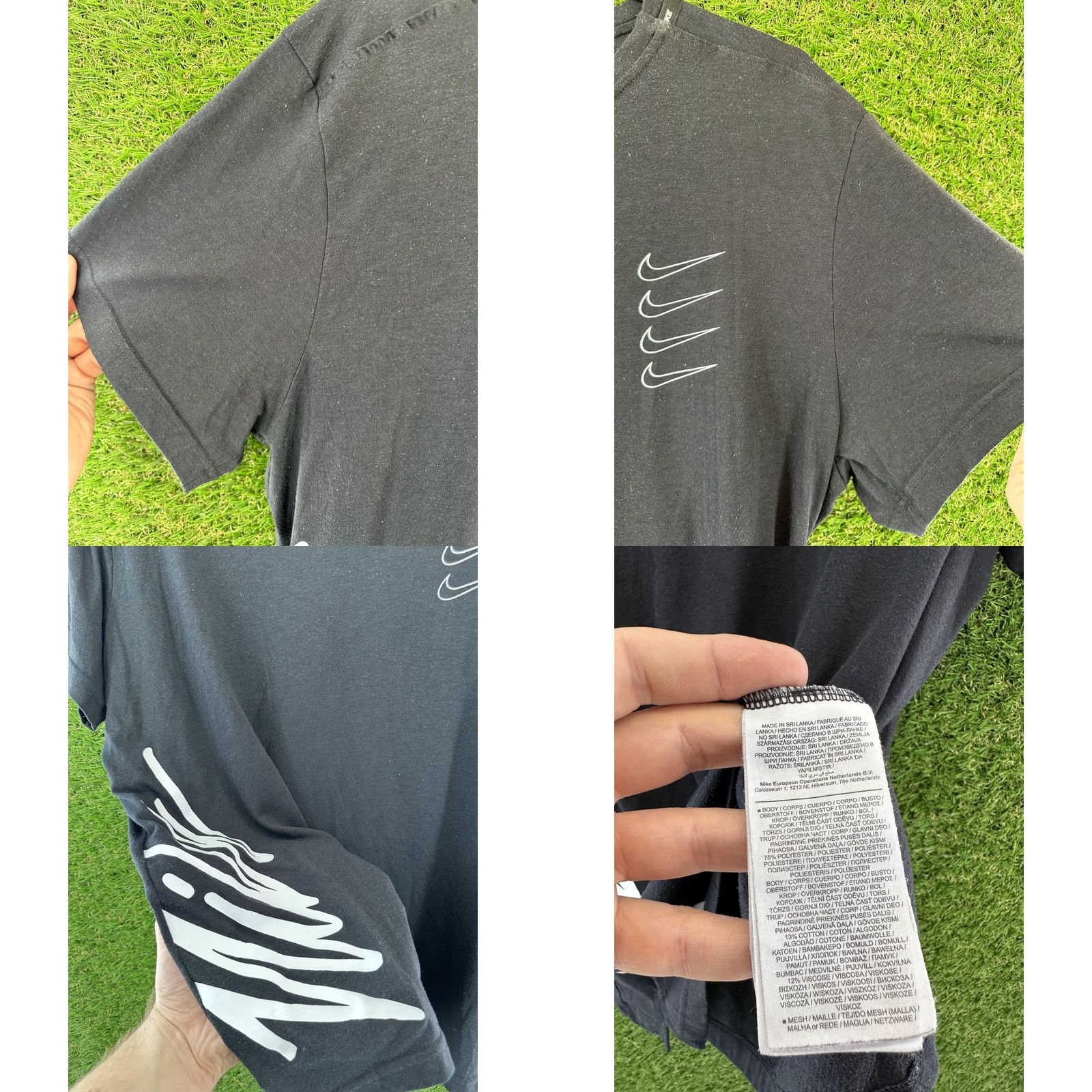 Nike NIKE T-SHIRT Casual Short Sleeve Mens XL Black Original Swoosh Jersey 2020 Size US XL / EU 56 / 4 - 8 Thumbnail