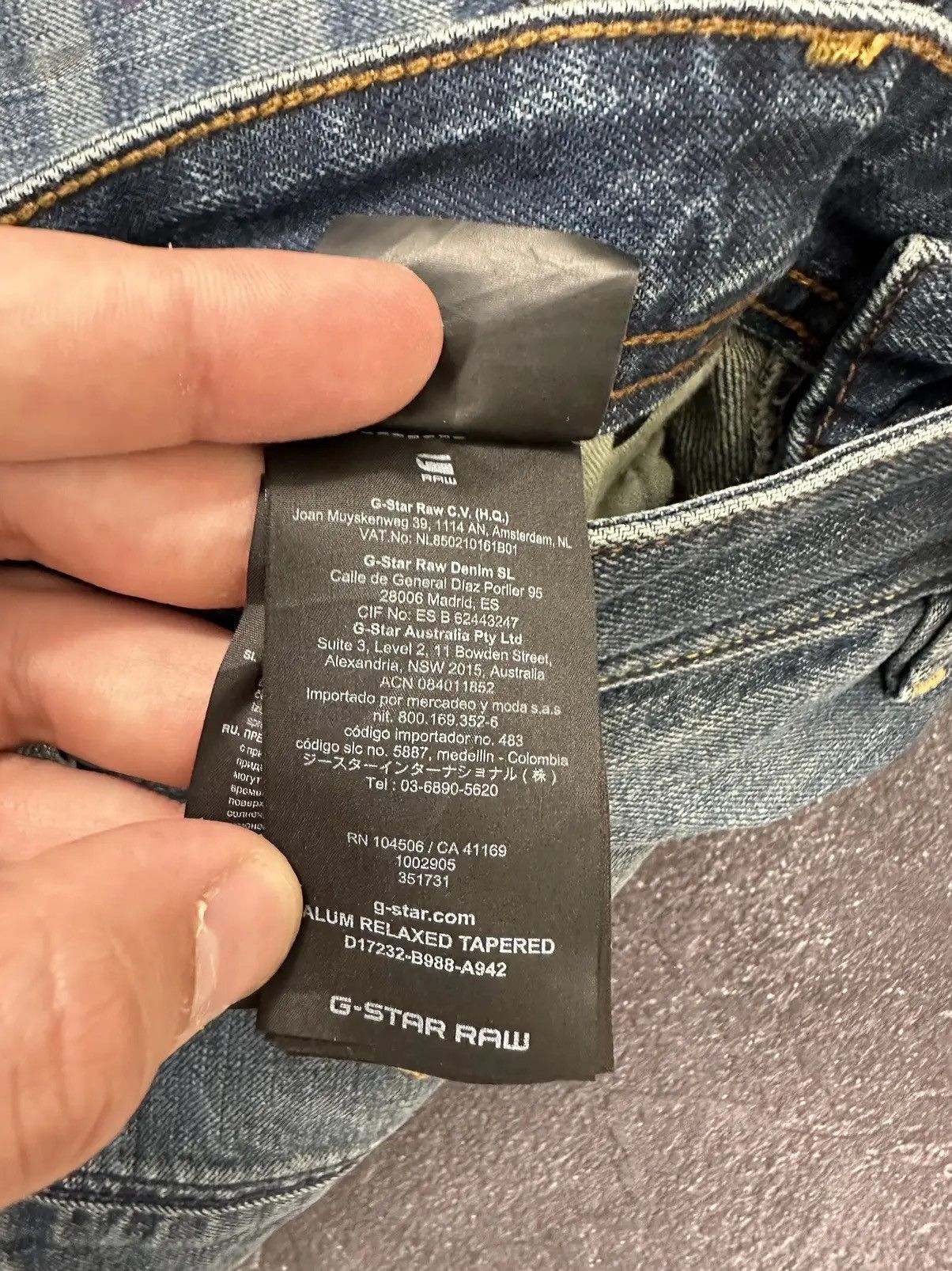 G-Star × Vintage Vintage G-Star Raw Y2K Faded Blue Denim Japanese Baggy Jeans Size US 34 / EU 50 - 10 Thumbnail