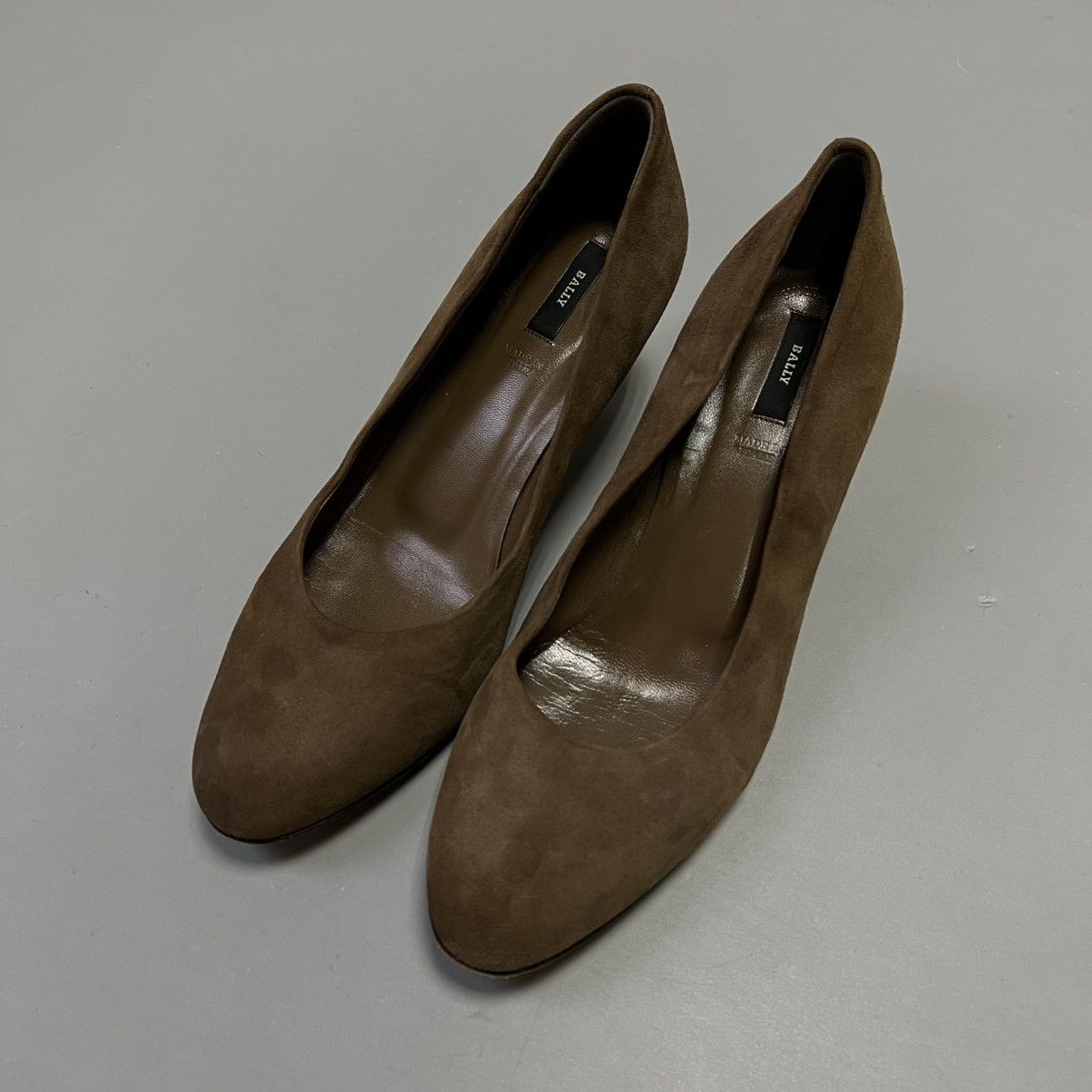 Bally Bally Suede Heels Brown Vintage Size US 8.5 / IT 38.5 - 2 Thumbnail