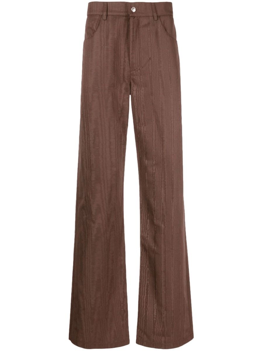 Marine Serre Marine Serre 23SS Regenerated Moire Wide Leg Pants Size US 32 / EU 48 - 1 Thumbnail