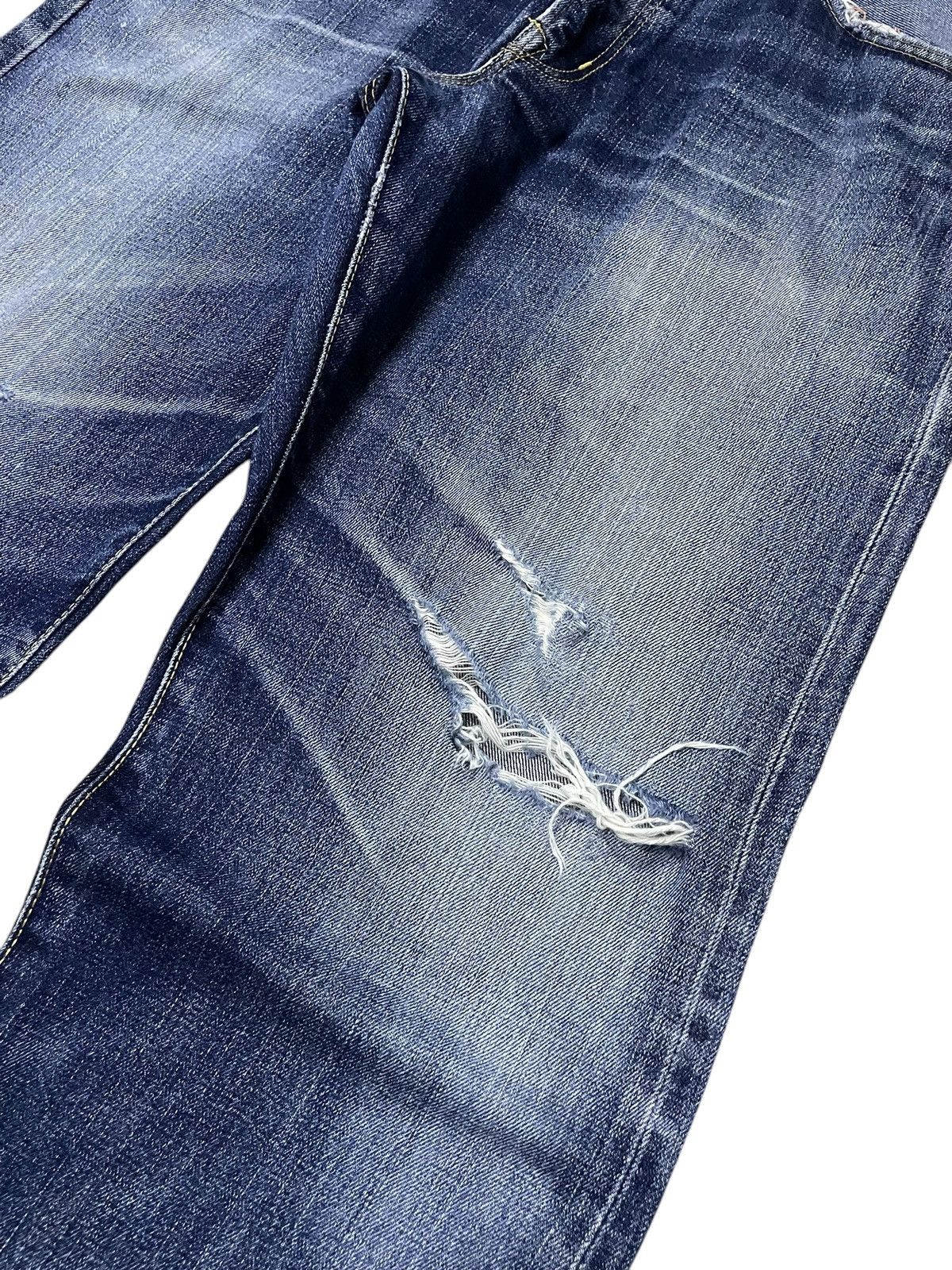 Edwin Rare Edwin 505 Z Selvedge Buckle Back Baggy Loose Jeans Size US 34 / EU 50 - 10 Thumbnail