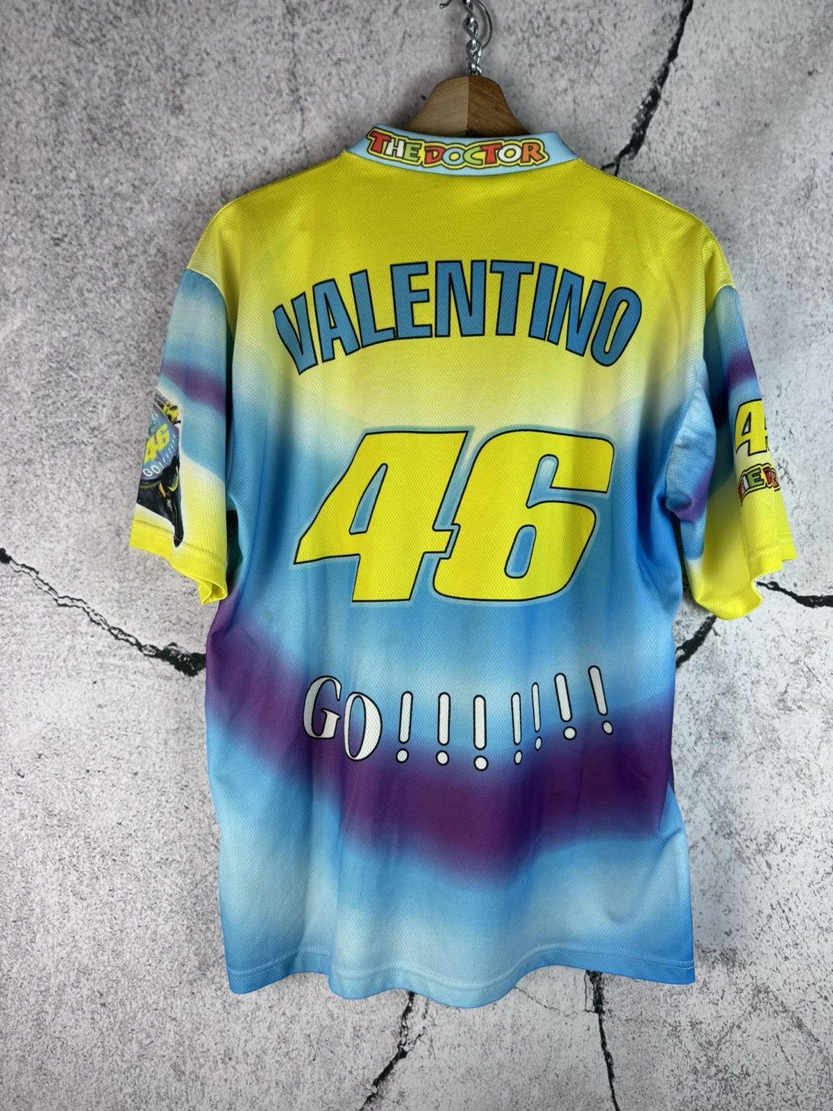 Vintage Vintage Motoracing Valentino Rossi The Doctor Jersey Shirt Size US XL / EU 56 / 4 - 2 Thumbnail