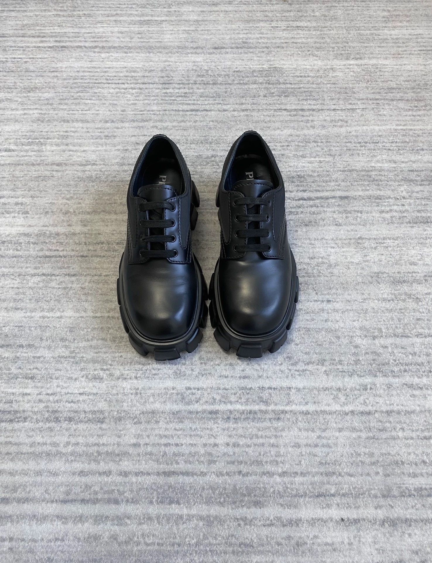Prada Prada Monolith Zigzag Sole Thick Tire Derby Size US 7.5 / EU 40-41 - 1 Thumbnail