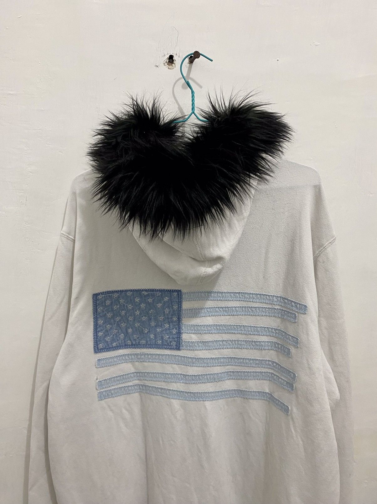 Gap 💥Big Flag💥GAP Fur Zipper Hoodie Size US L / EU 52-54 / 3 - 16 Thumbnail