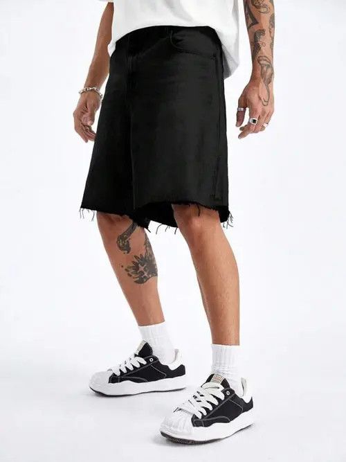 Jean Kokubu x Iken Vintage RAW washed Shorts Jorts jeans ripped Size US 32 / EU 48 - 3 Thumbnail