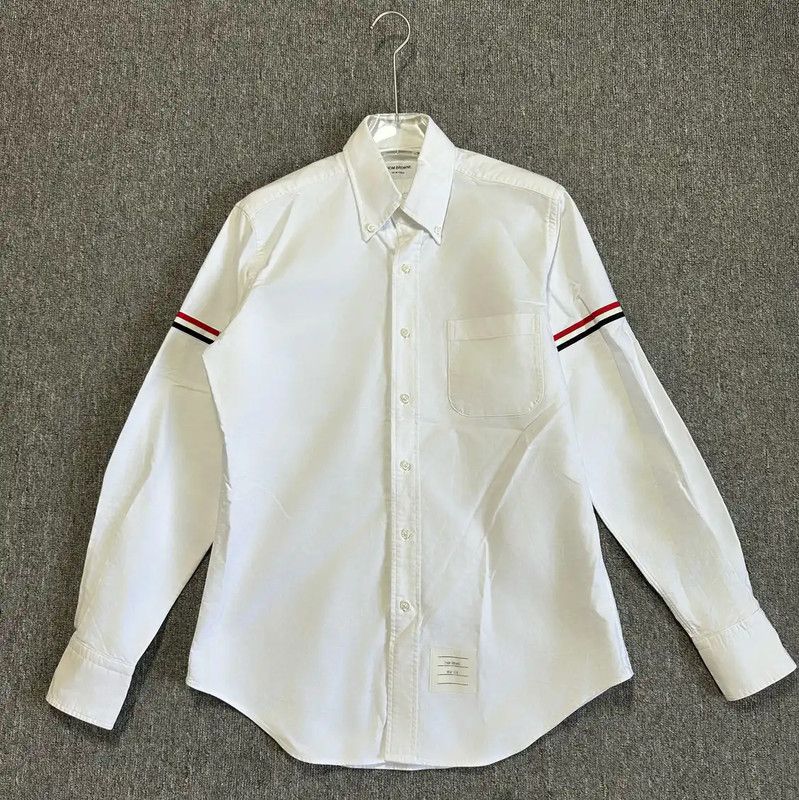 Thom Browne White Long Sleeve Shirt for Men 0089