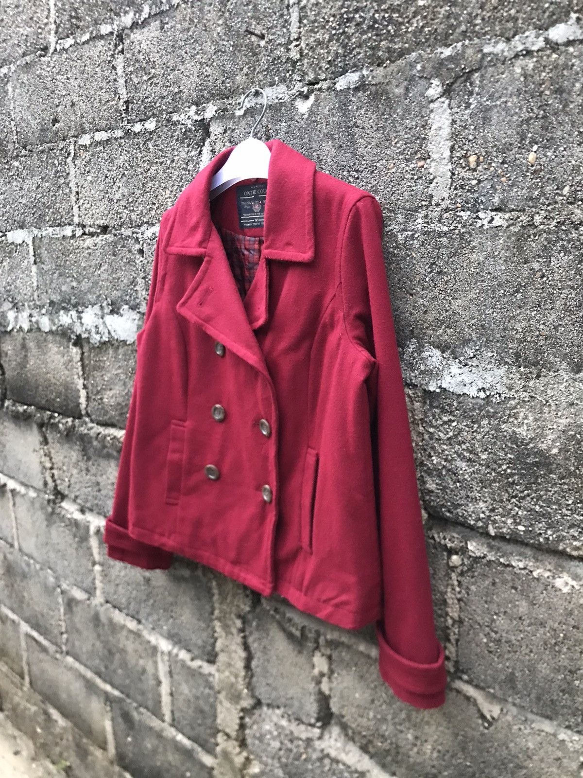 Japanese Brand ⚡️Vintage On The Couch Double Breast Cropped Jacket Size M / US 6-8 / IT 42-44 - 3 Thumbnail