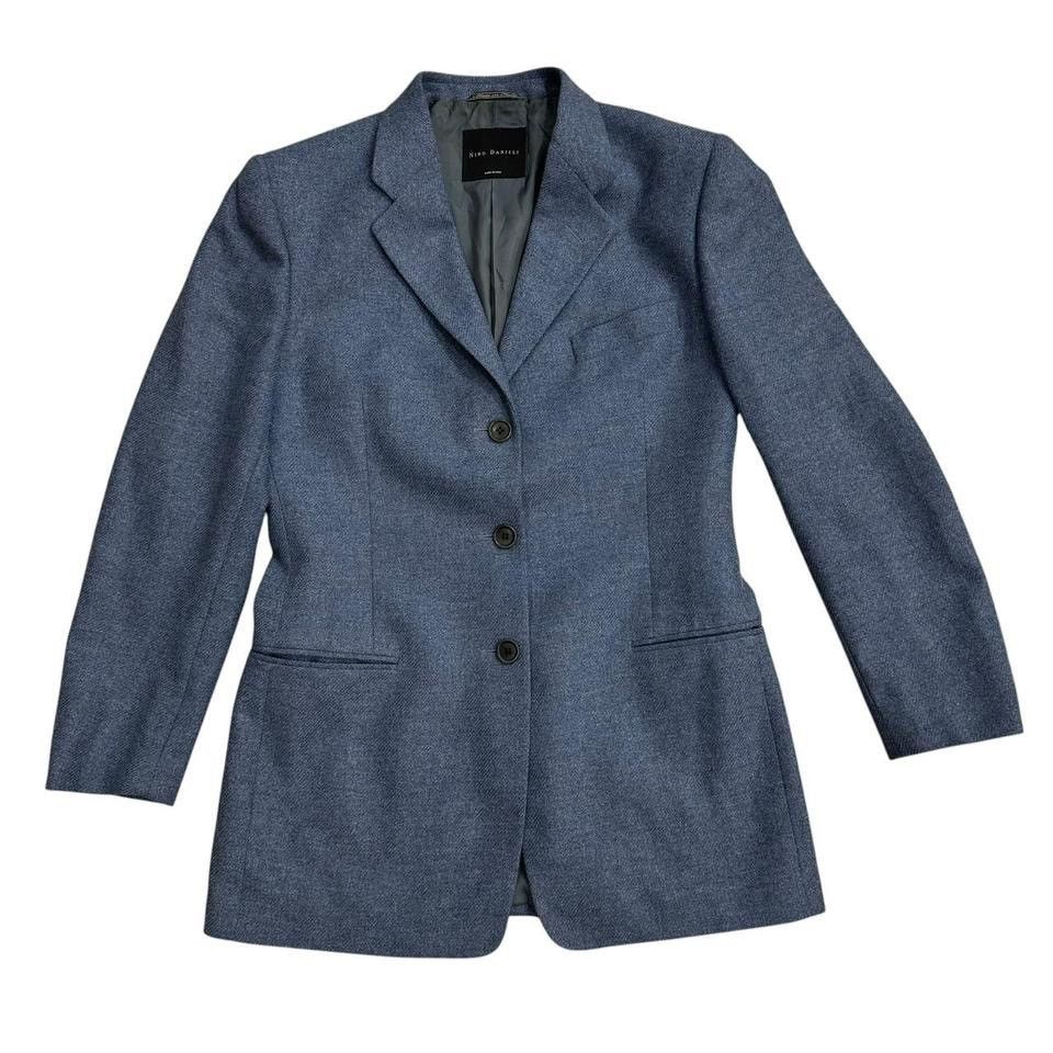 Vintage Nino Danieli Vintage Blazer Wool Cashmere Blue Men's Size 42 Size 42R - 1 Thumbnail