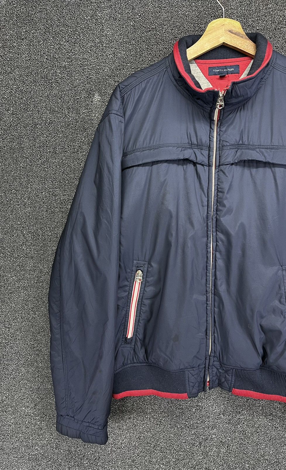 Tommy Hilfiger Vintage Tommy Hilfiger Zip Up Light Jacket Size US L / EU 52-54 / 3 - 3 Thumbnail