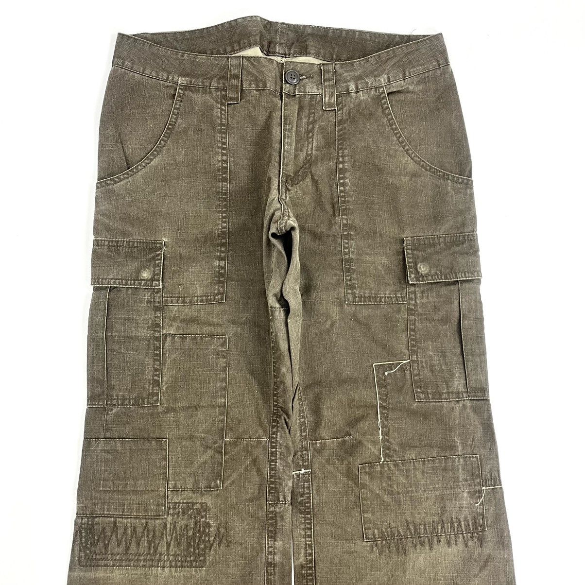 20471120 × General Research × Japanese Brand 1990s 291295 Homme Patchworks LGB Style Multipocket Pants Size US 30 / EU 46 - 2 Thumbnail