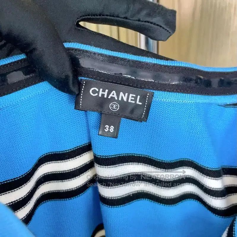 Chanel Chanel Striped Strapless Mini Dress in Multiple Colors . Size S / US 4 / IT 40 - 7 Thumbnail