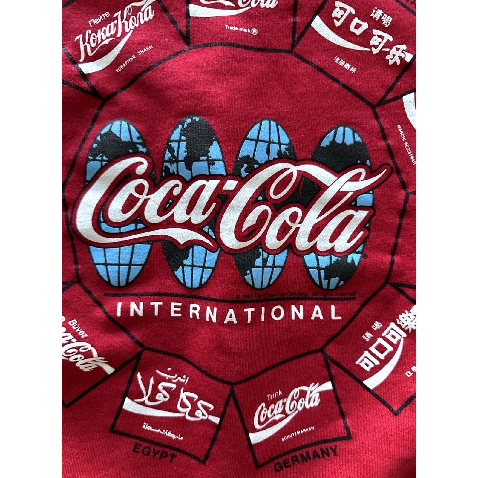 Vintage VINTAGE Coca Cola Sweatshirt Men Size Large Red 90s Crewneck Coke Promotional Size US L / EU 52-54 / 3 - 3 Thumbnail