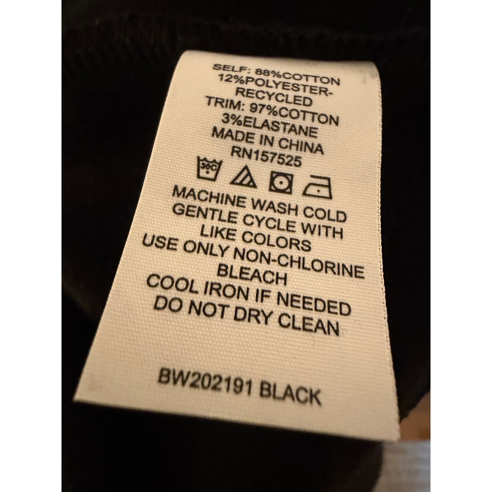 Other Bandier NWT Women's Black Weekend Fleece Crewneck - Size M / US 6-8 / IT 42-44 - 4 Thumbnail