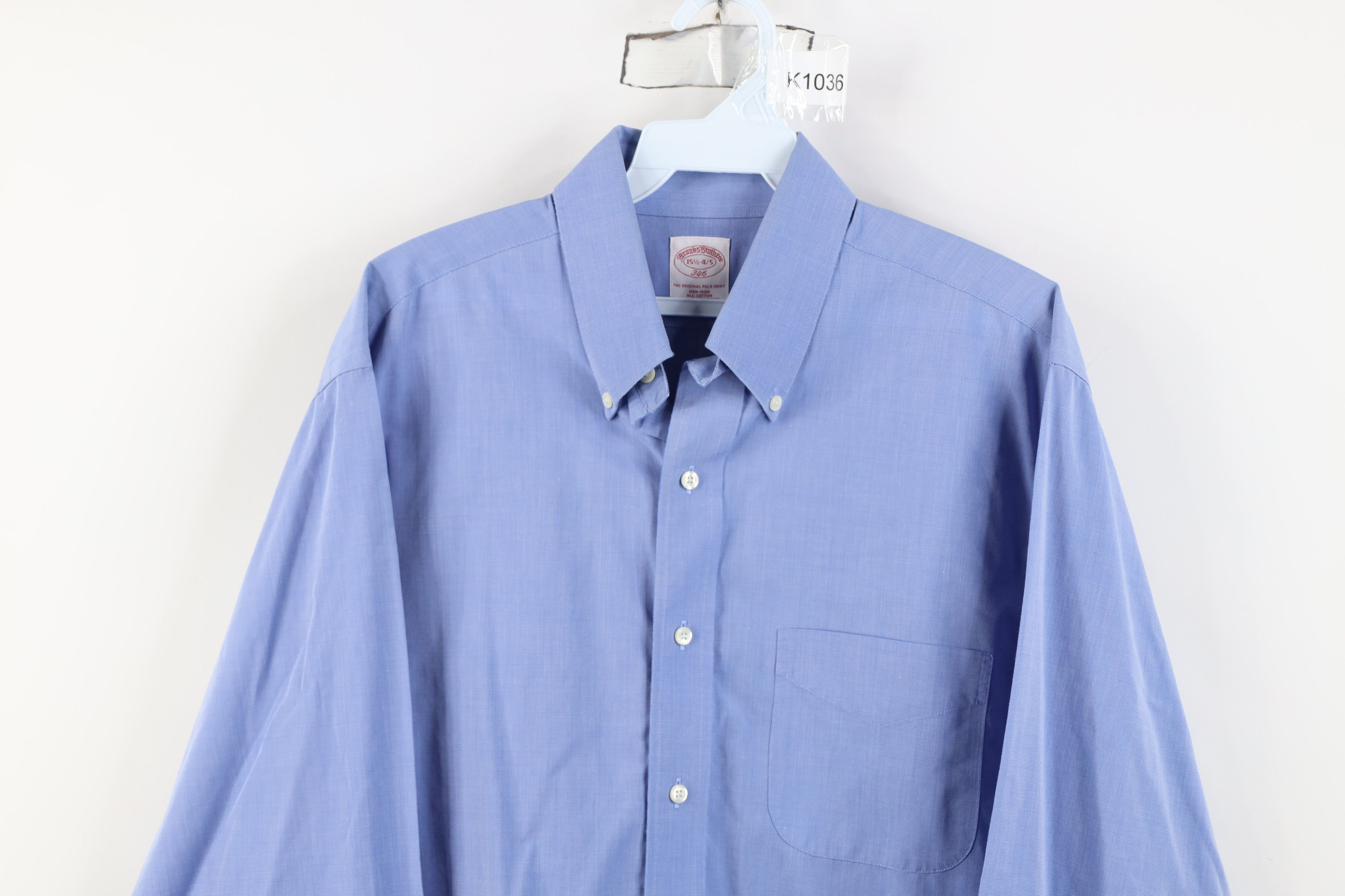 Brooks Brothers Vintage 90s Brooks Brothers Cotton Button Down Shirt Size US M / EU 48-50 / 2 - 2 Thumbnail