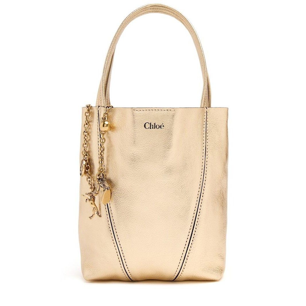 Chloe Chloe Spin Gold Leather Shoulder Bag New & Authentic Size ONE SIZE - 1 Thumbnail