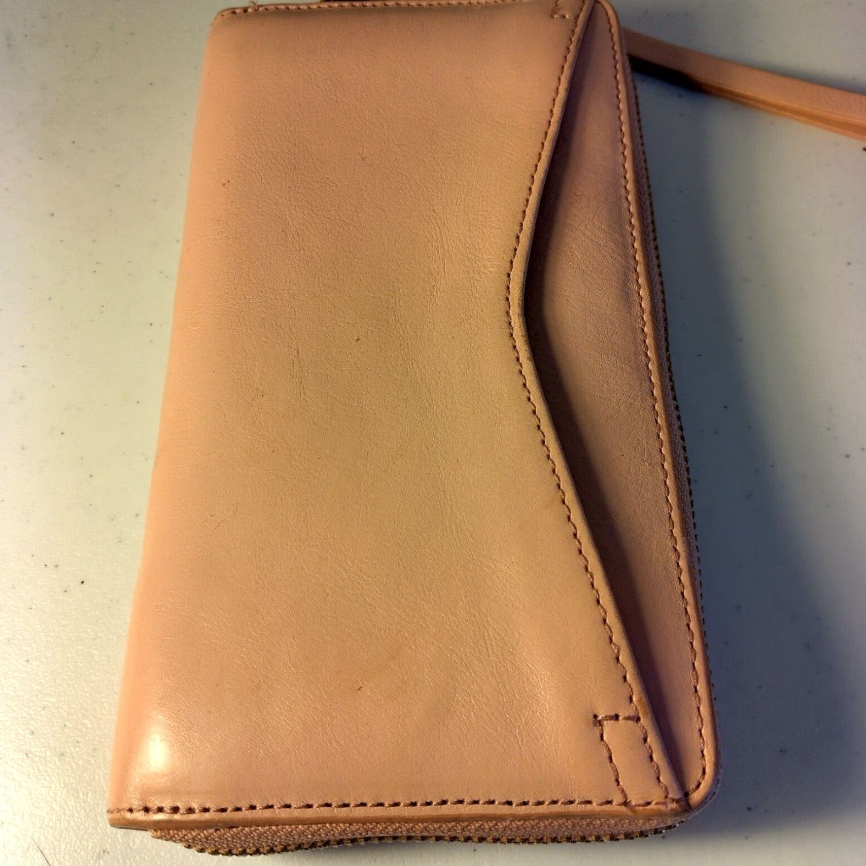 Fossil Fossil Wallet Clutch Leather Pink Dusty Rose Zip-Around Men? Women? Size ONE SIZE - 3 Thumbnail