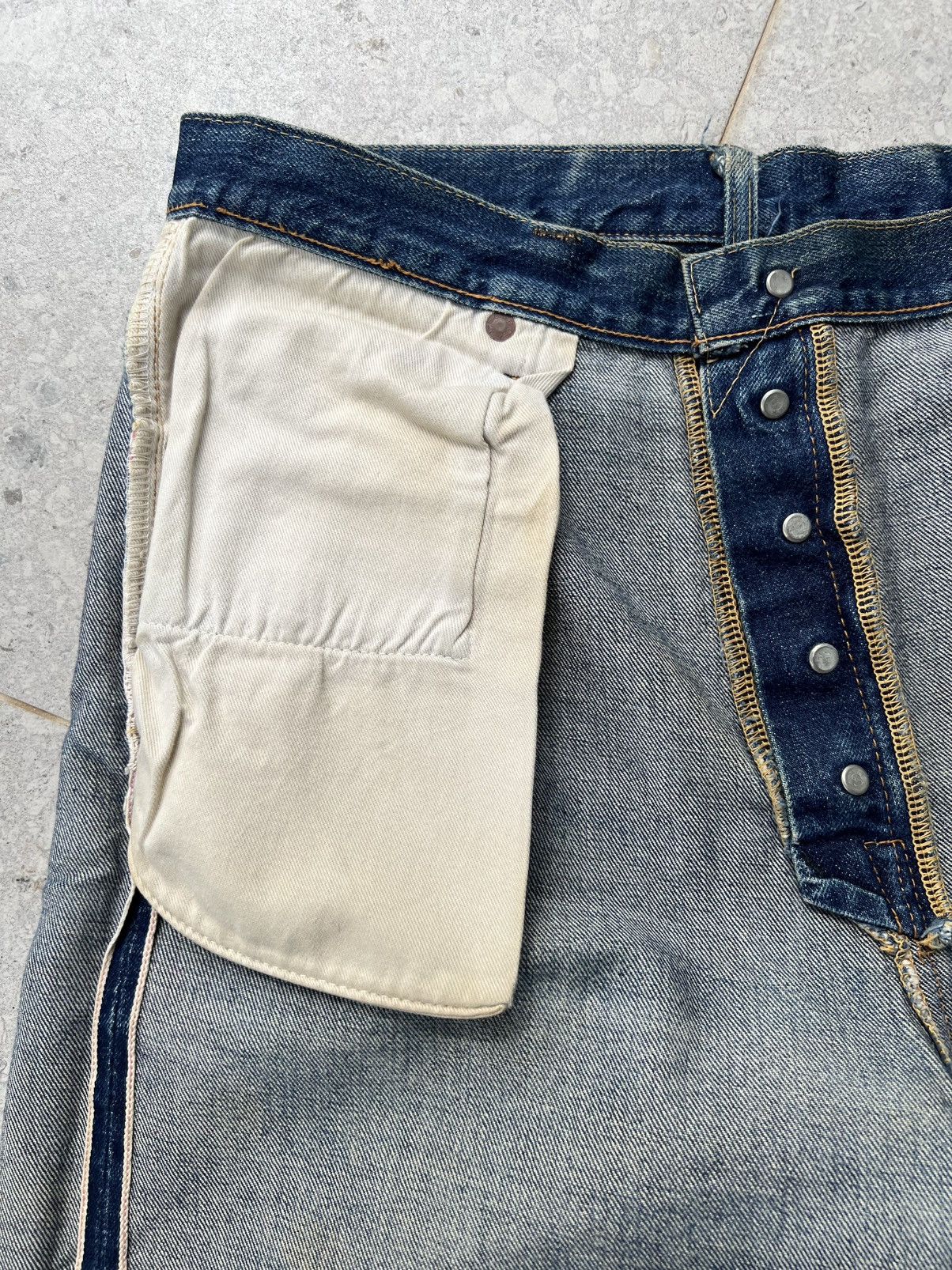 Indigo Sugar Cane Toyo Enterprise Baggy cut denim Size US 33 - 18 Thumbnail