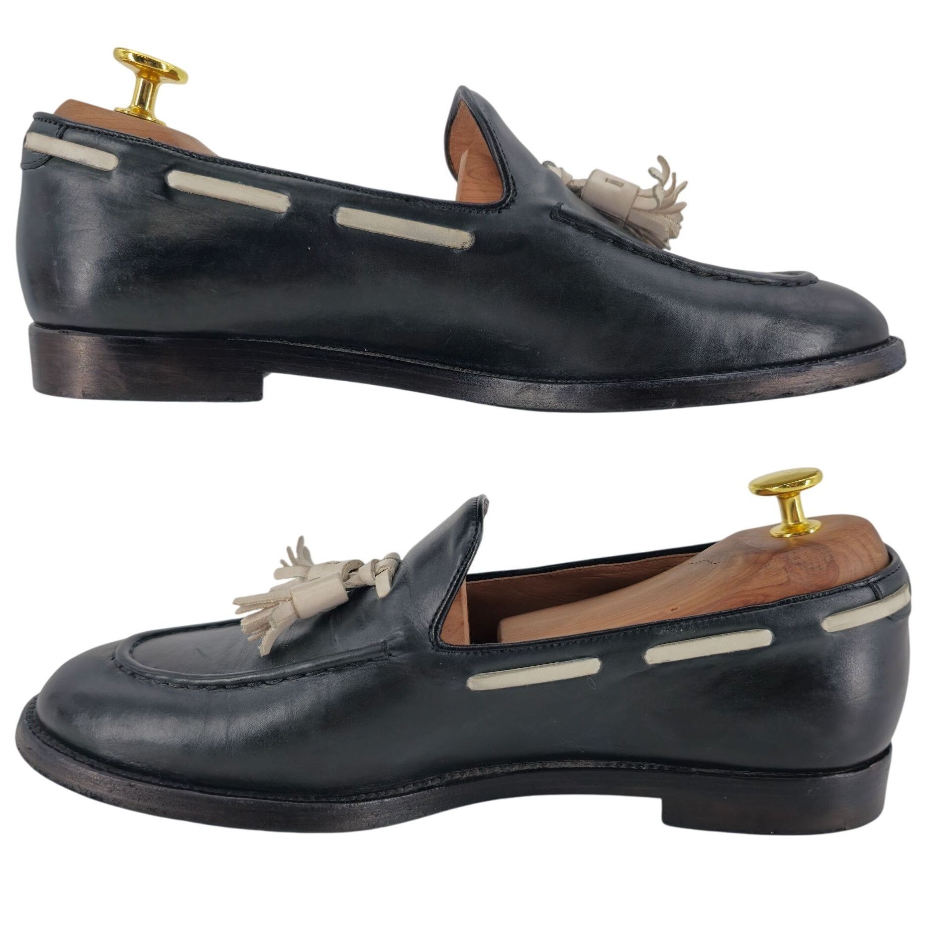 Fratelli Rossetti Fratelli Rossetti Italy Mens 6.5US 39.5EU Black White Brera Size US 6.5 / IT 36.5 - 6 Thumbnail