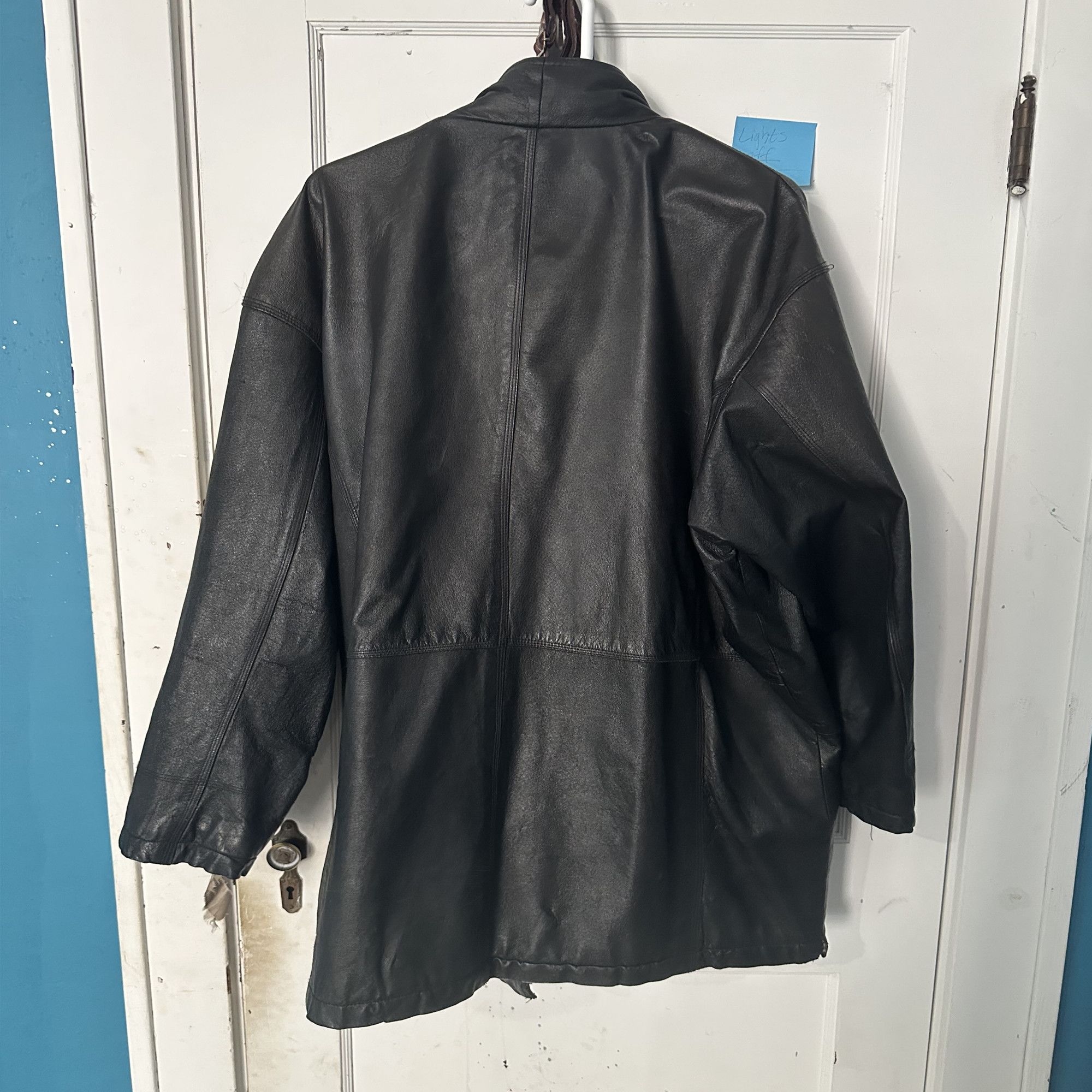 Genuine Leather Dual Control Vintage Distressed Fireman Clasp Leather Jacket Size US L / EU 52-54 / 3 - 6 Thumbnail