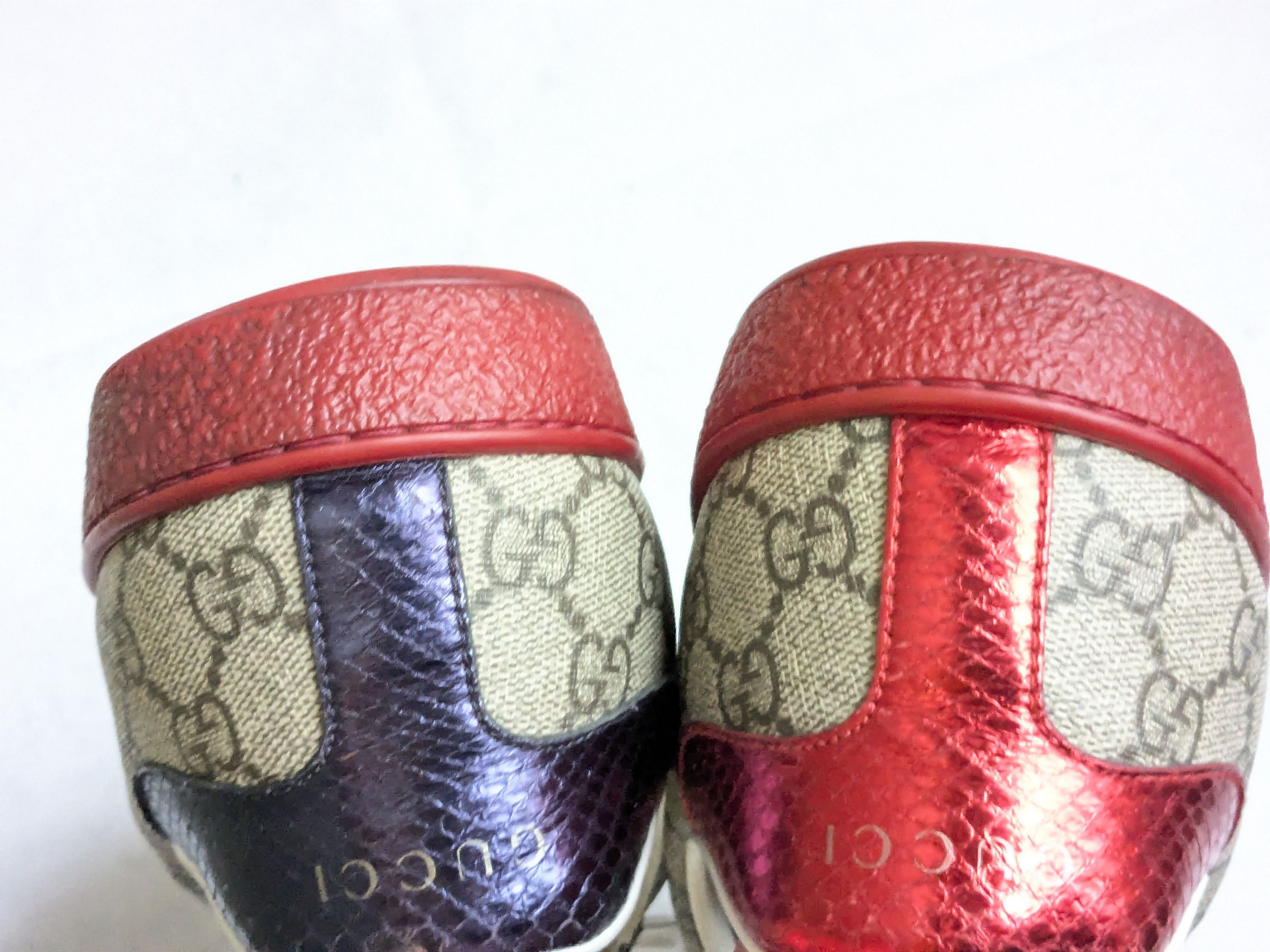 Gucci Gucci Ace Supreme Sneakers 10.5 Monogram Logo Red Size US 10.5 / EU 43-44 - 15 Thumbnail
