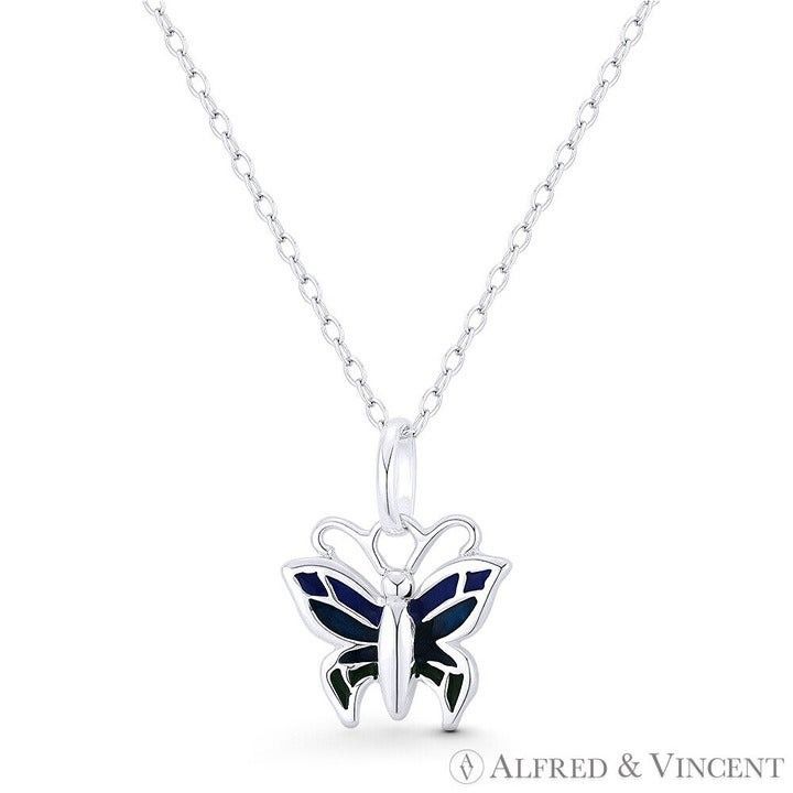 Other Butterfly Insect Charm Pendant in .925 Sterling Silver Size ONE SIZE - 1 Preview