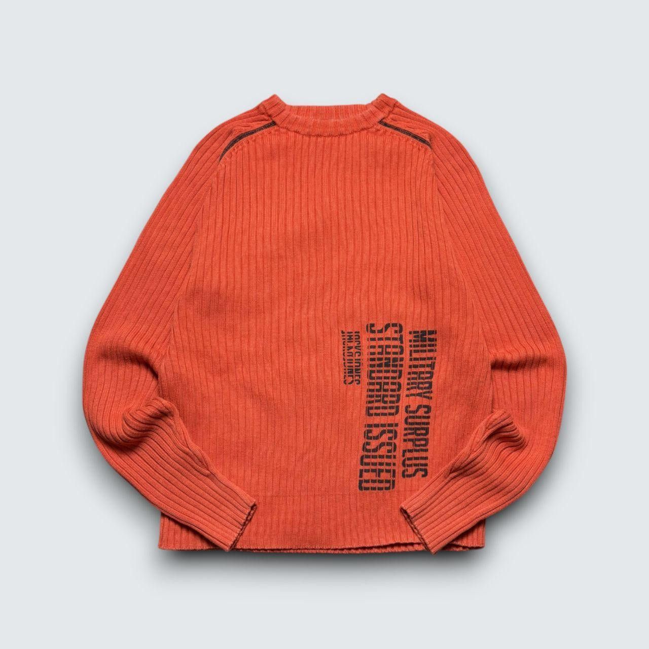 Japanese Brand 00s Ribbed Sweater Orange M Size US M / EU 48-50 / 2 - 1 Thumbnail