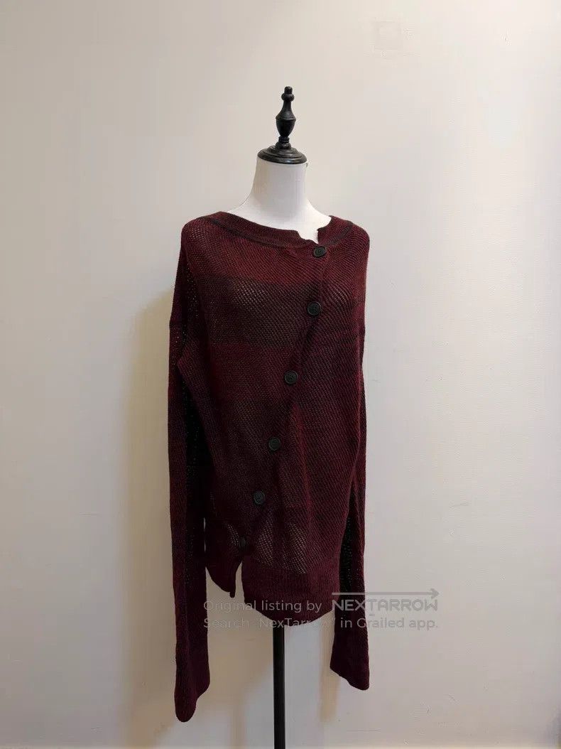 Vivienne Westwood Vivienne Westwood Burgundy Knit Cardigan Oversize Size XL / US 12-14 / IT 48-50 - 1 Thumbnail