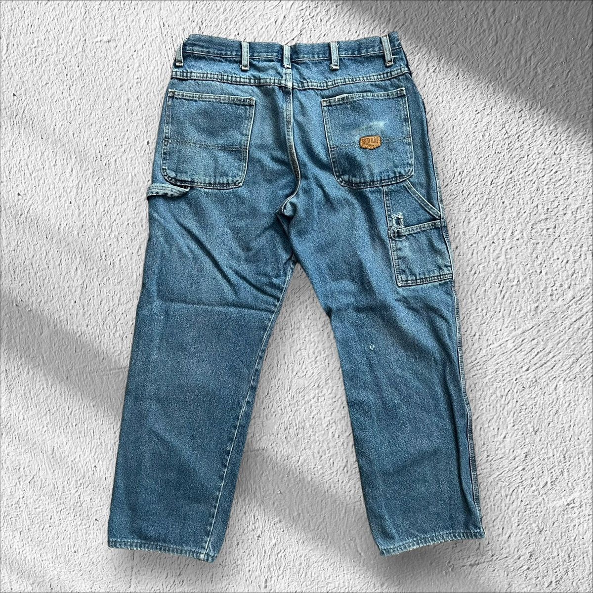 Red Kap Vintage Red Kap Carpenter Blue Jeans – Size 36x31 Size US 36 / EU 52 - 3 Thumbnail