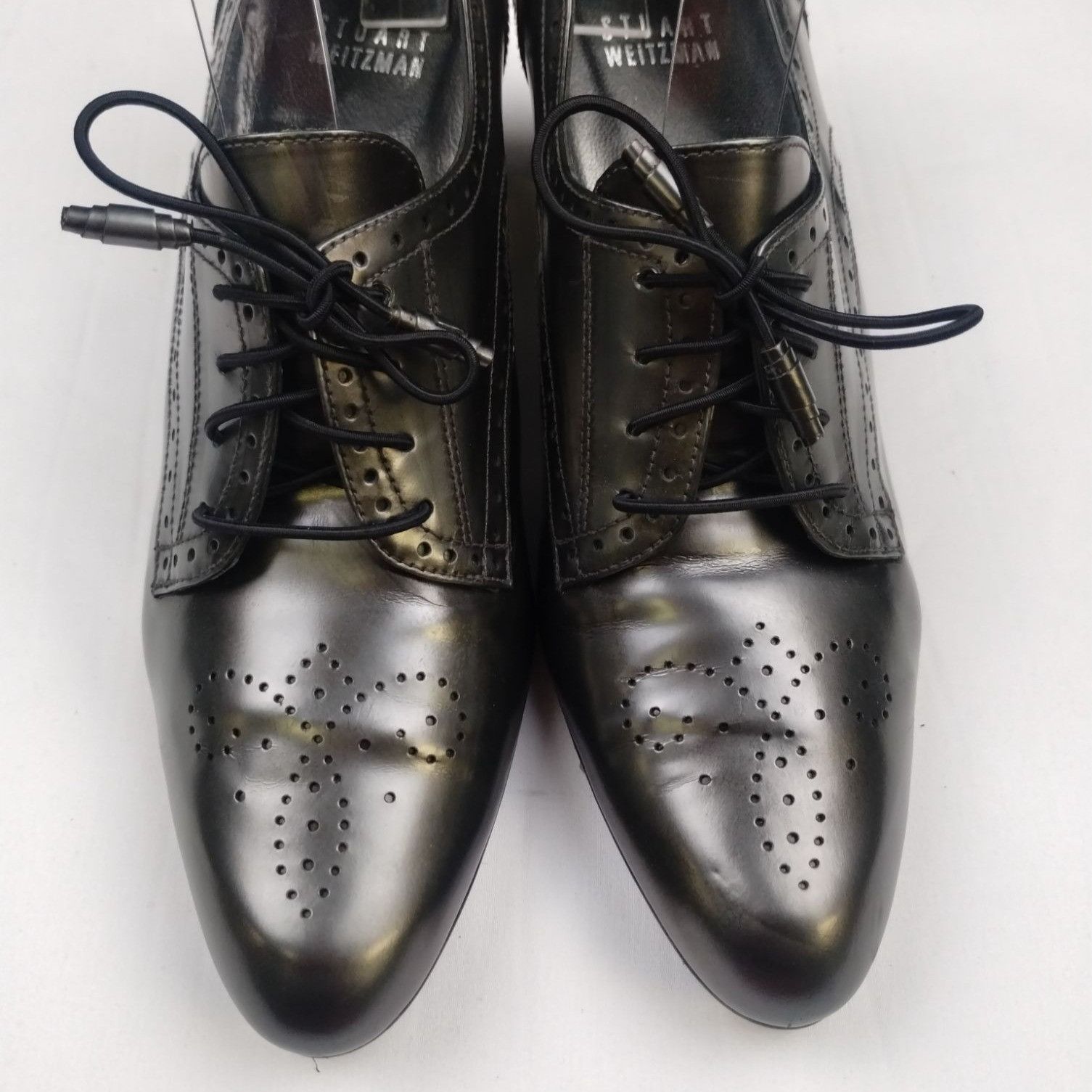 Stuart Weitzman Stuart Weitzman Women's Silver Heels/Oxfords Sz7.5M SKU3914 Size US 7.5 / IT 37.5 - 5 Thumbnail