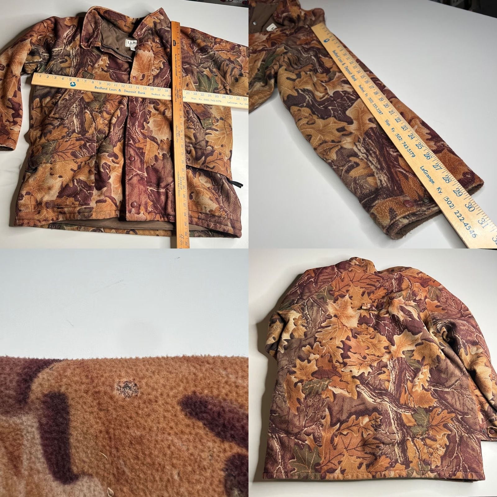 Vintage VINTAGE L.L.Bean Camo Hunting Jacket Oak Leaf Print Outdoor Coat USA Made XL Mens Size US XL / EU 56 / 4 - 8 Thumbnail
