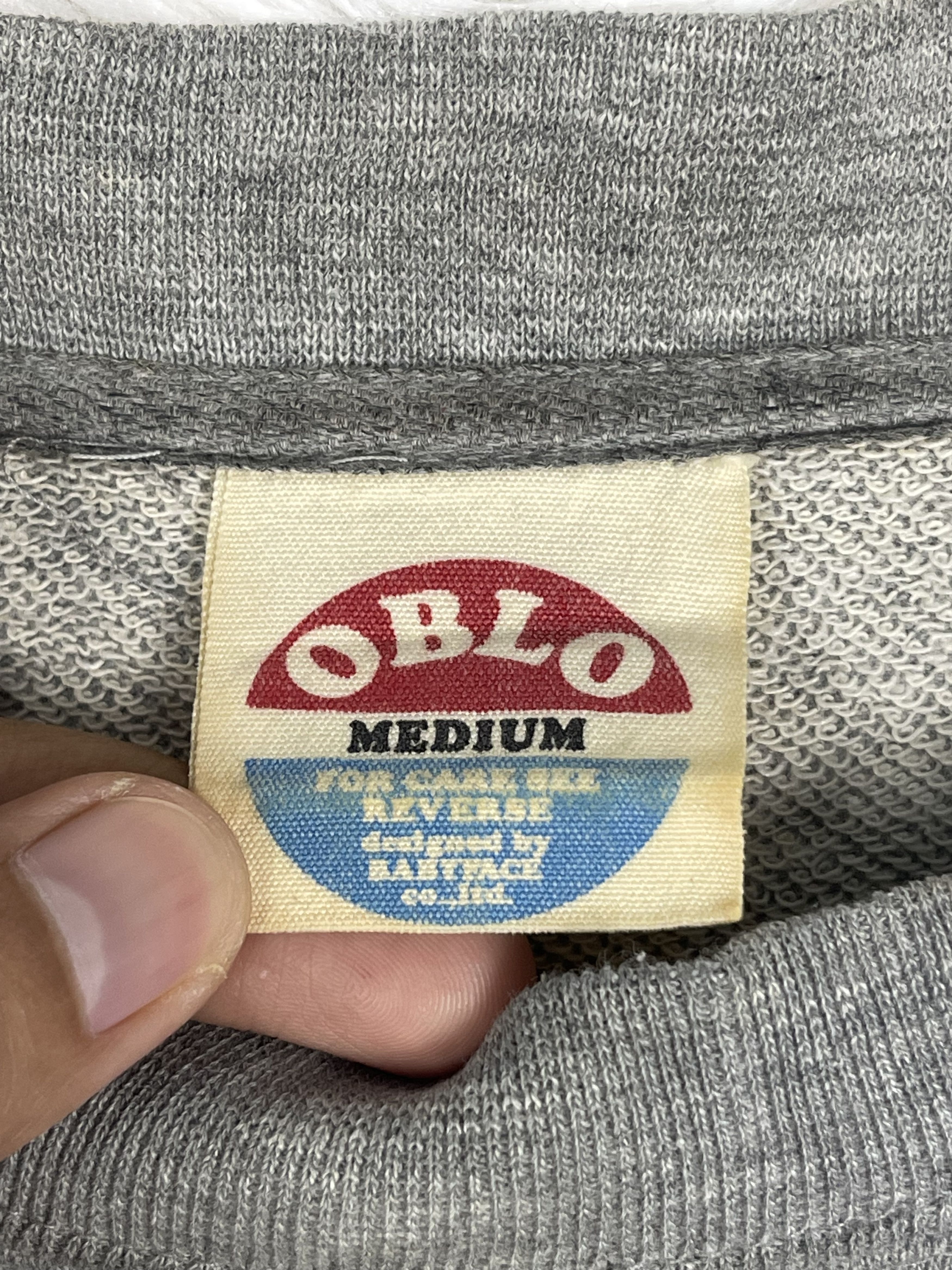 Japanese Brand Vintage 90s Oblo Peace & Future Earth Sweatshirt AS0003 Size US M / EU 48-50 / 2 - 6 Thumbnail