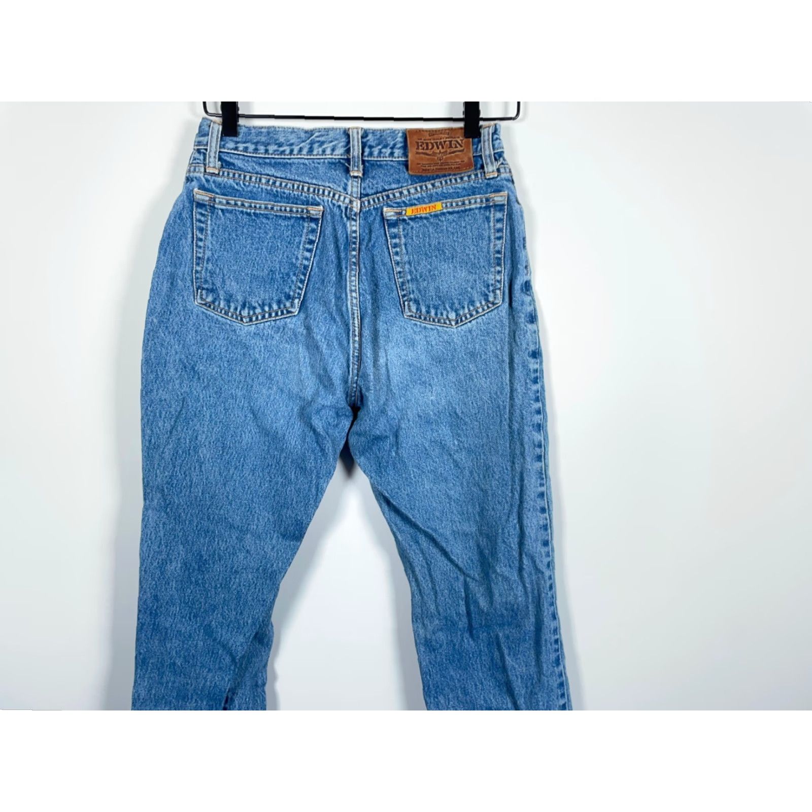 Edwin VINTAGE Edwin Jeans Men 30 x 30 Blue Berkeley Slim Fit Denim Japan Made Jeans Men Slim Mid Rise 100% Cotton 5-Pocket Size US 27 - 4 Thumbnail