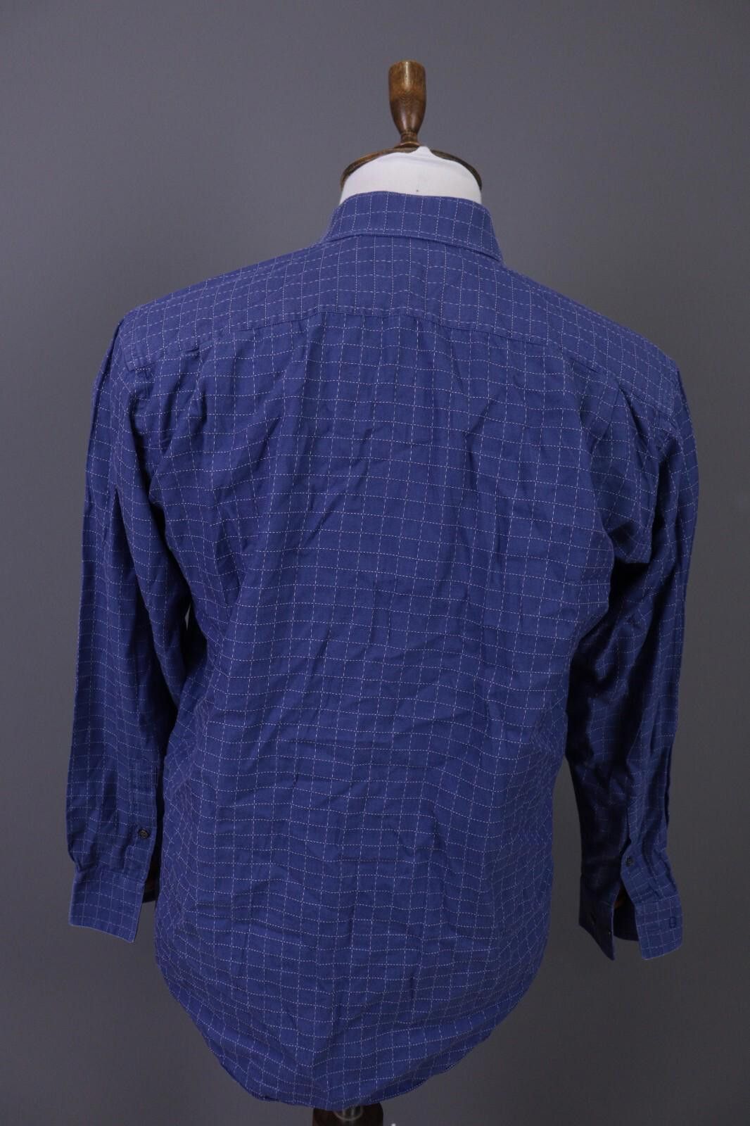Christian Dior Monsieur Christian Dior Blue Check Dress Shirt Size 39 / 15 1/2 Size US M / EU 48-50 / 2 - 12 Thumbnail