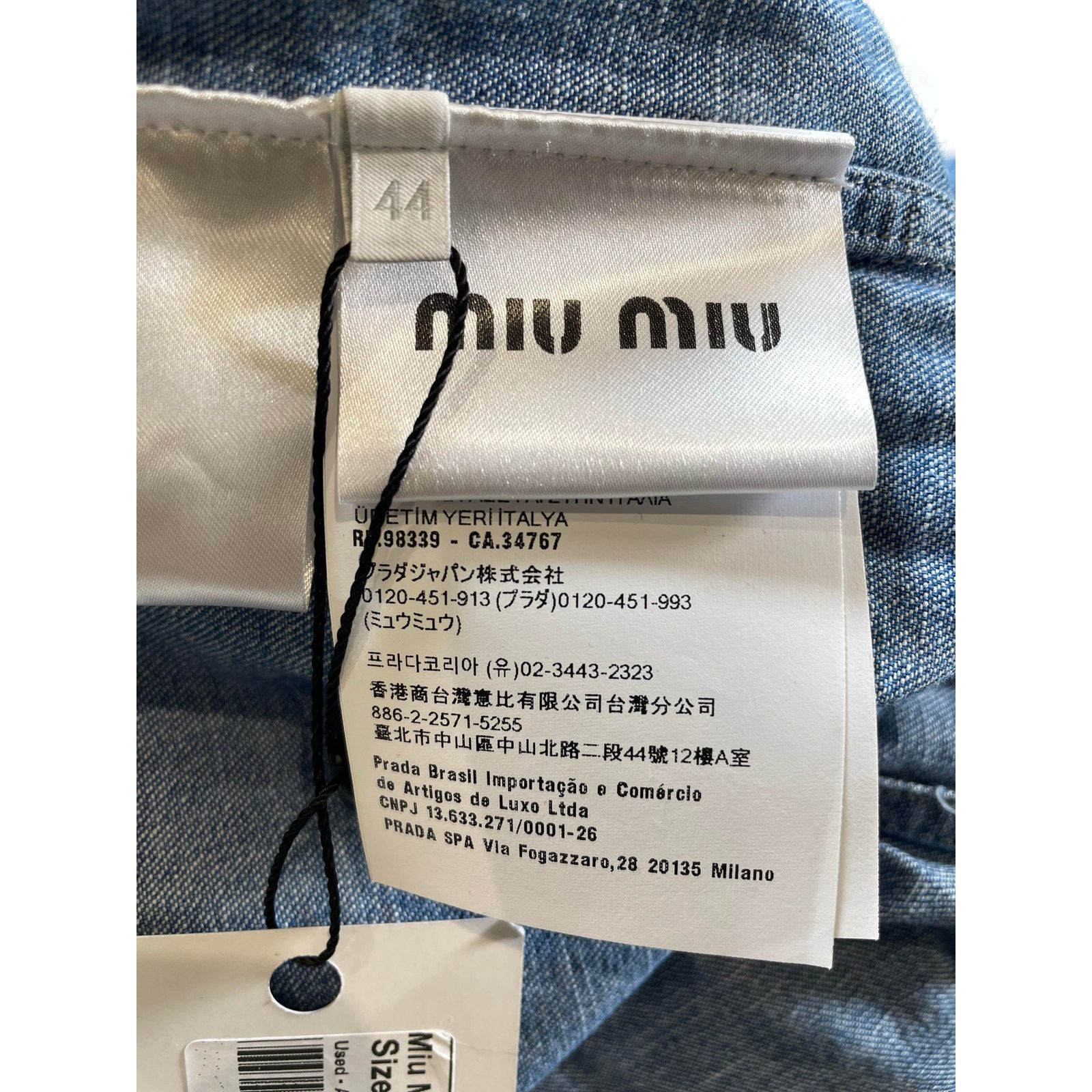 Miu Miu Miu Miu Denim Button Up Size US M / EU 48-50 / 2 - 9 Thumbnail