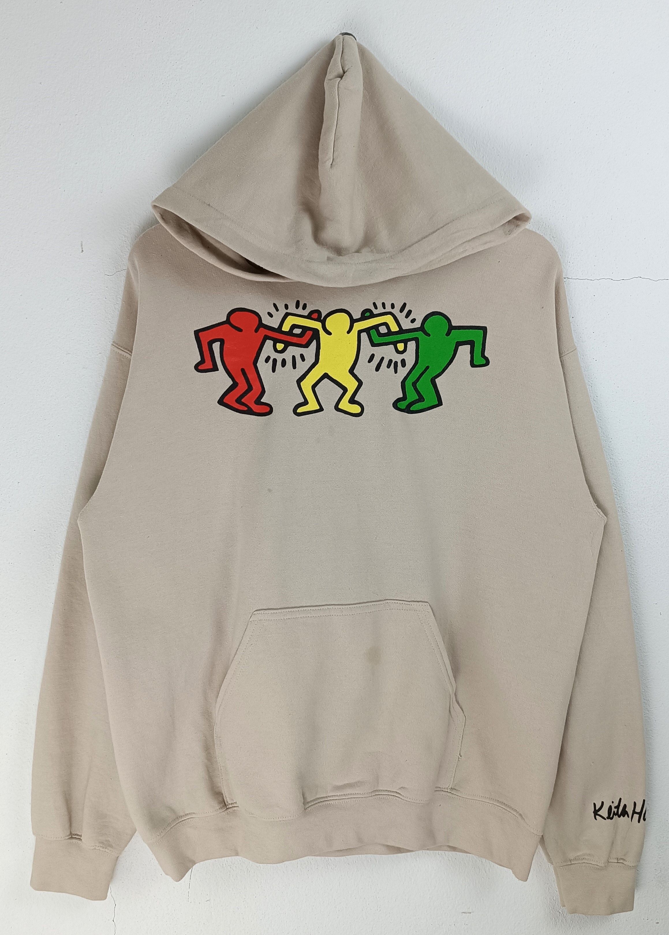 Keith Haring VINTAGE KEITH HARING HOODIE ART GRAFFITI warhol basquiat Size US M / EU 48-50 / 2 - 3 Thumbnail