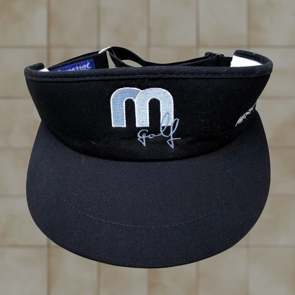 Imperial VINTAGE MISSOURICA GOLF High Crown Visor Hat Men's Black Imperial Adjustable Cap Size ONE SIZE - 1 Thumbnail