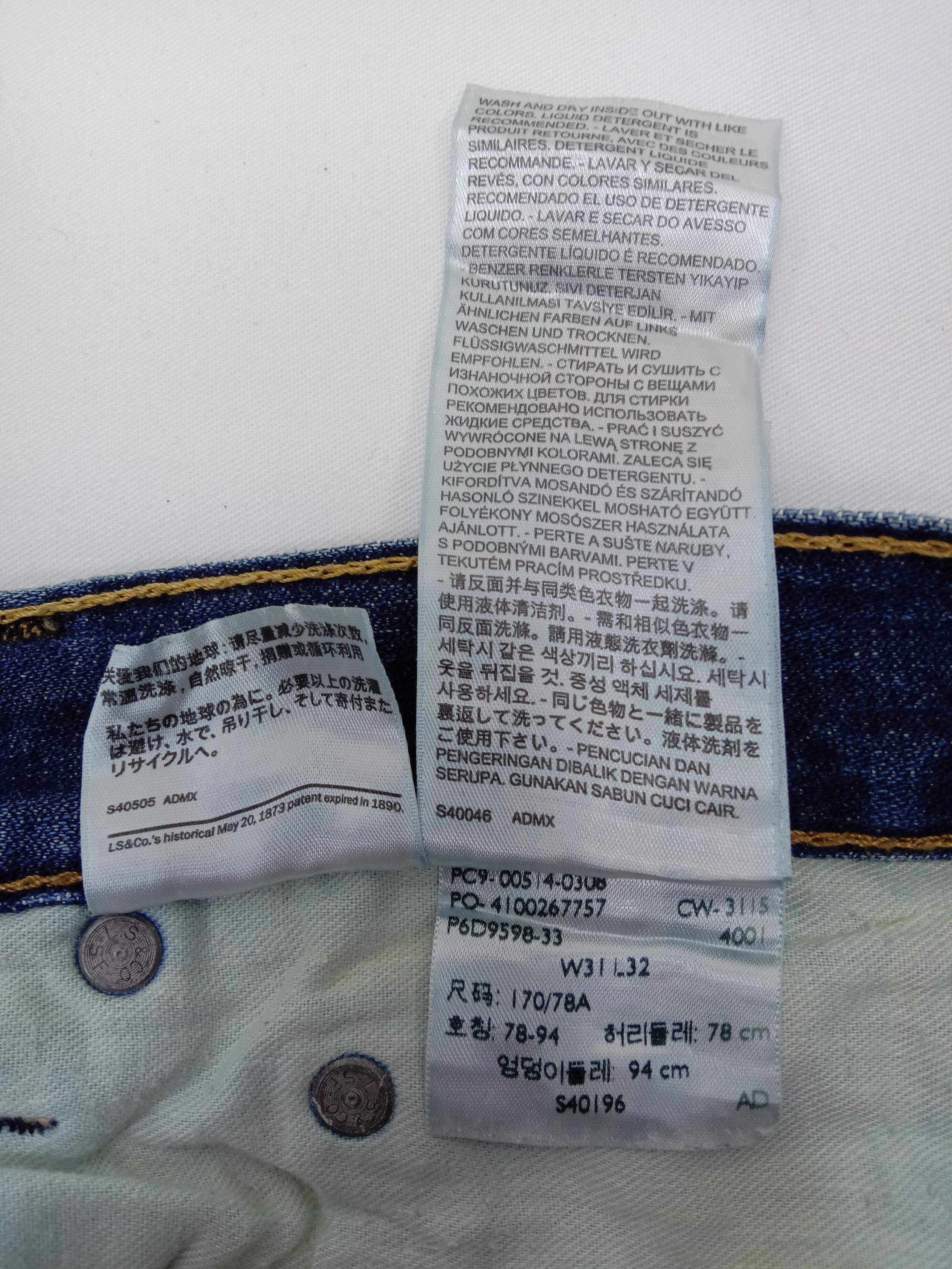 Levi's Vintage Levi's 514 Jeans Slim Straight Distressed Denim Size US 31 - 12 Thumbnail