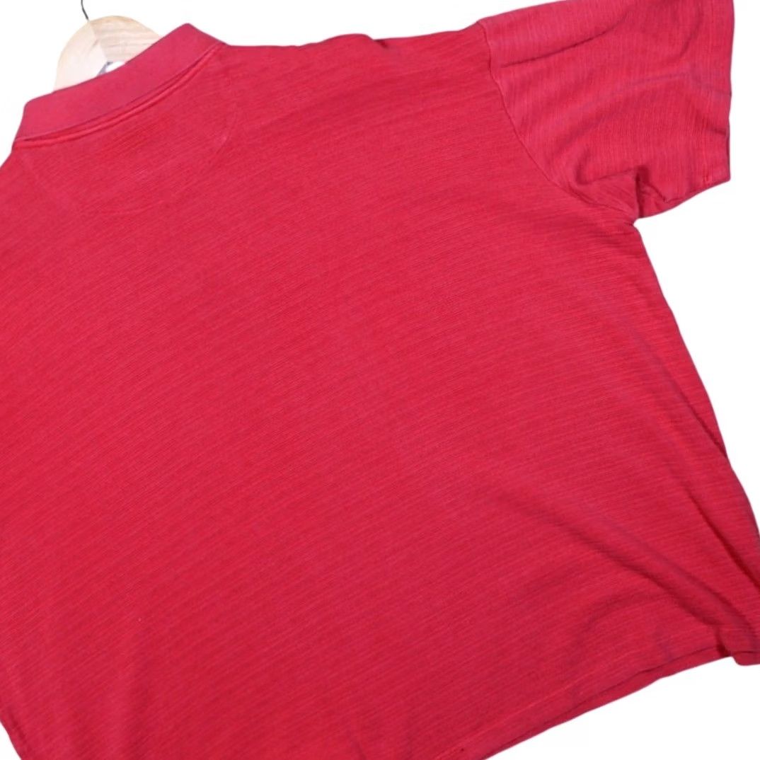 Tommy Bahama Tommy Bahama Mens XL Red Silk Blend Polo Shirt Short Sleeve Island Zone Golf Designer Striped Casual Size US XL / EU 56 / 4 - 2 Thumbnail