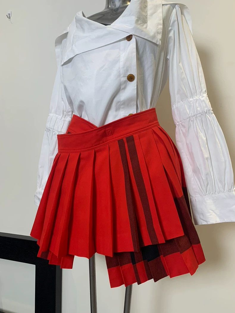 Y's Y's One-piece bandage pleated skirt Size 25" / US 0 / IT 36 - 1 Thumbnail
