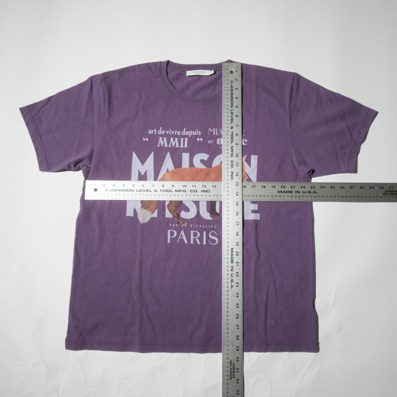 Maison Kitsune Maison Kitsune JP Exclusive Fox T-Shirt KMM32770-P550 Size US XL / EU 56 / 4 - 2 Thumbnail