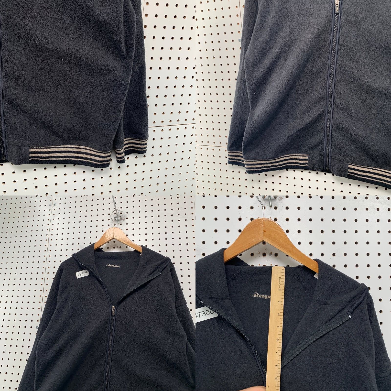 Patagonia Patagonia Fleece Hoodie Jacket Mens Large Black Hooded Zip Outdoor Jacket Size US L / EU 52-54 / 3 - 8 Thumbnail