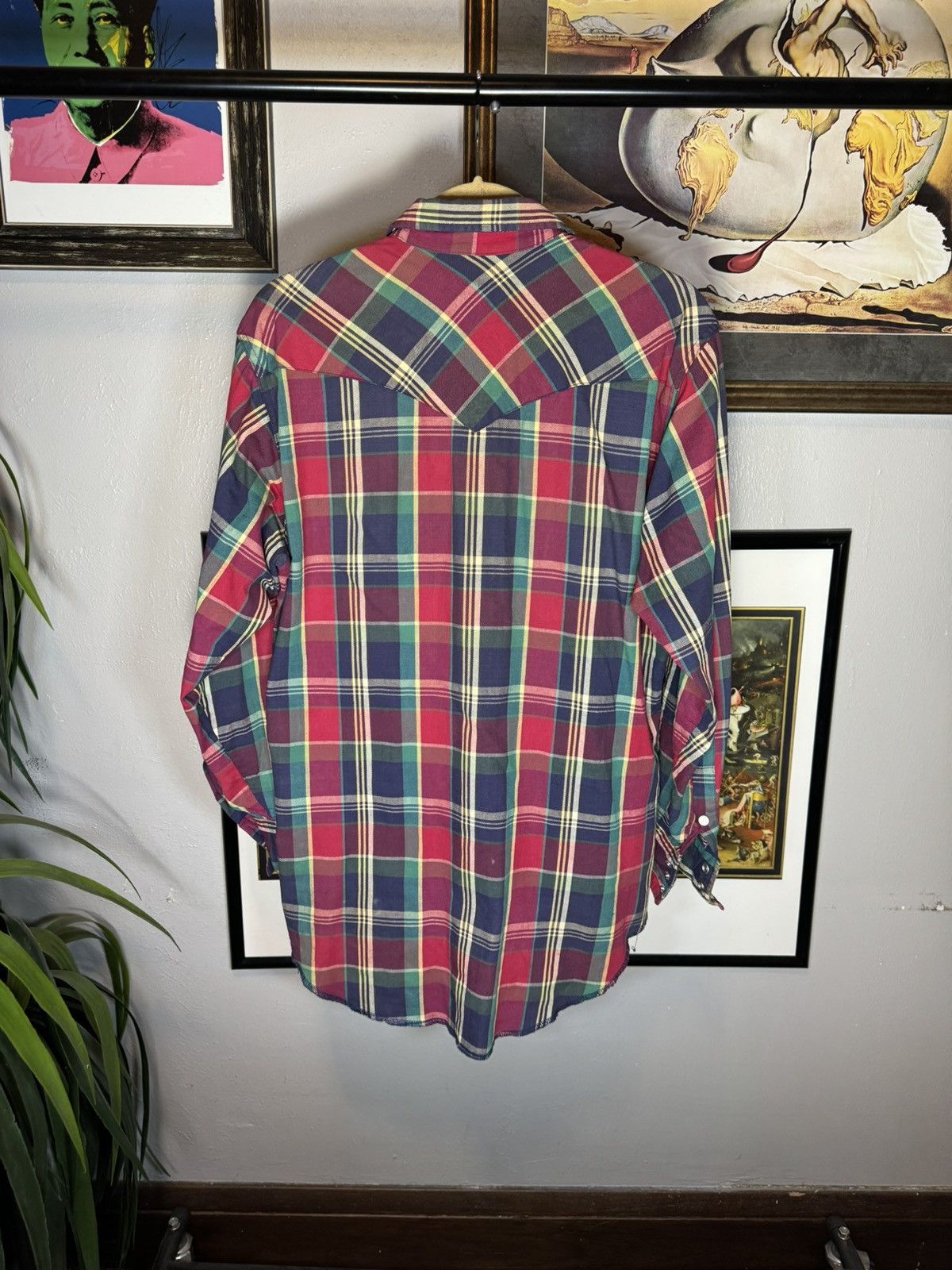 Vintage × Wrangler Vintage Wrangler Western Wear Shirt Size US L / EU 52-54 / 3 - 2 Thumbnail