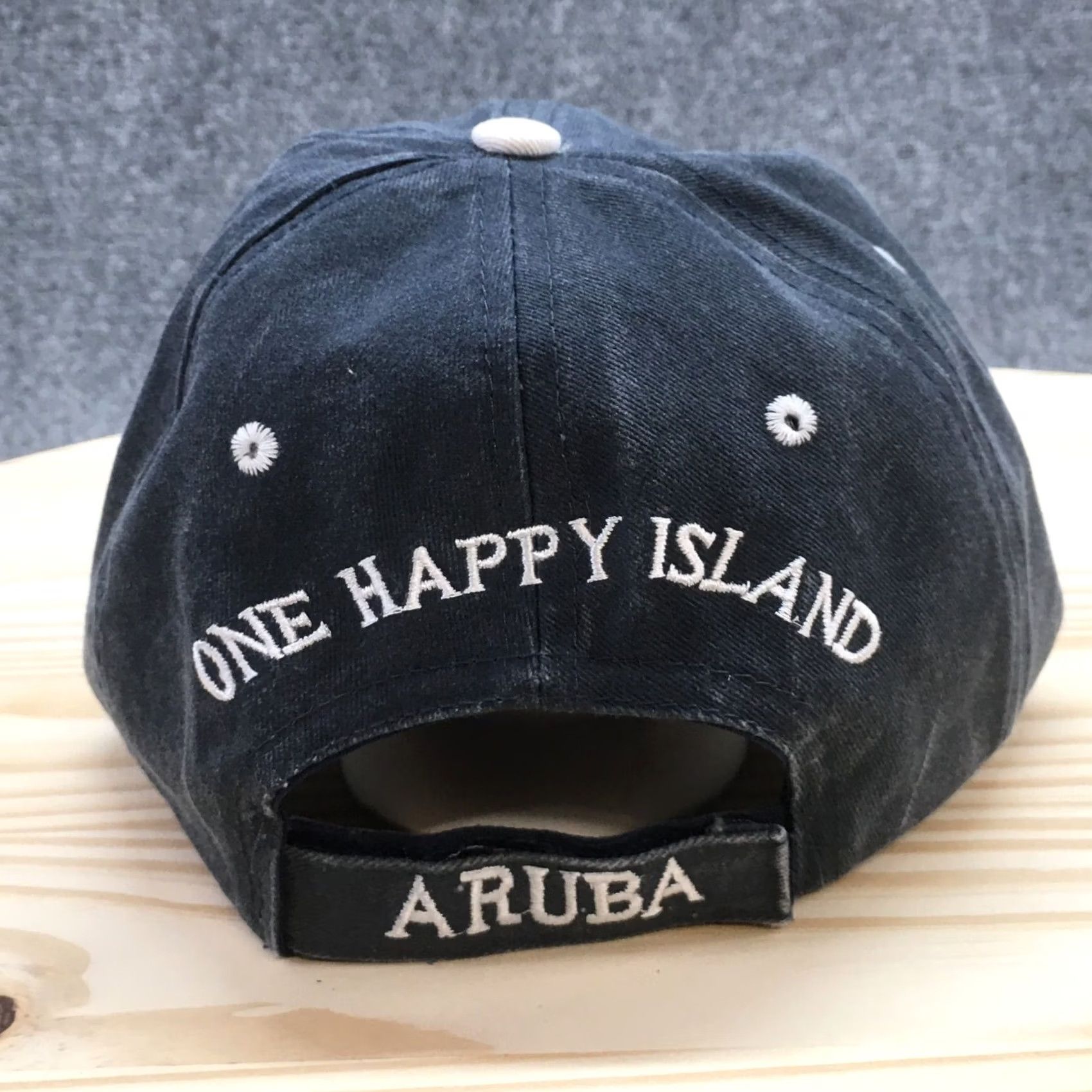 Logo 7 Aruba One Happy Island Baseball Cap Mens Blue OS Curved Brim Embroidered Logo Size ONE SIZE - 6 Thumbnail